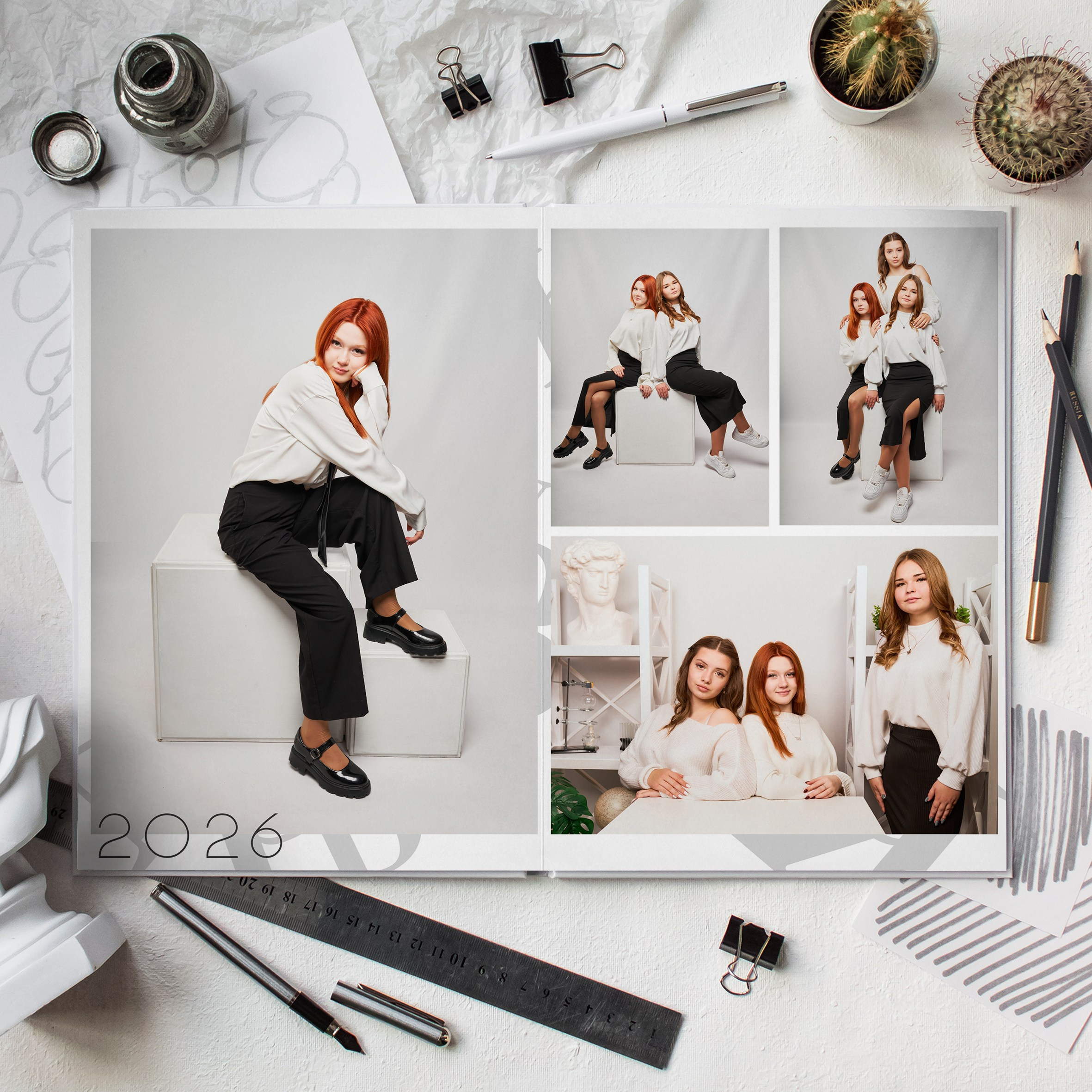 💚 № 009. WHITE. Выпускные альбомы в Бугуруслане, Похвистнево, Абдулино