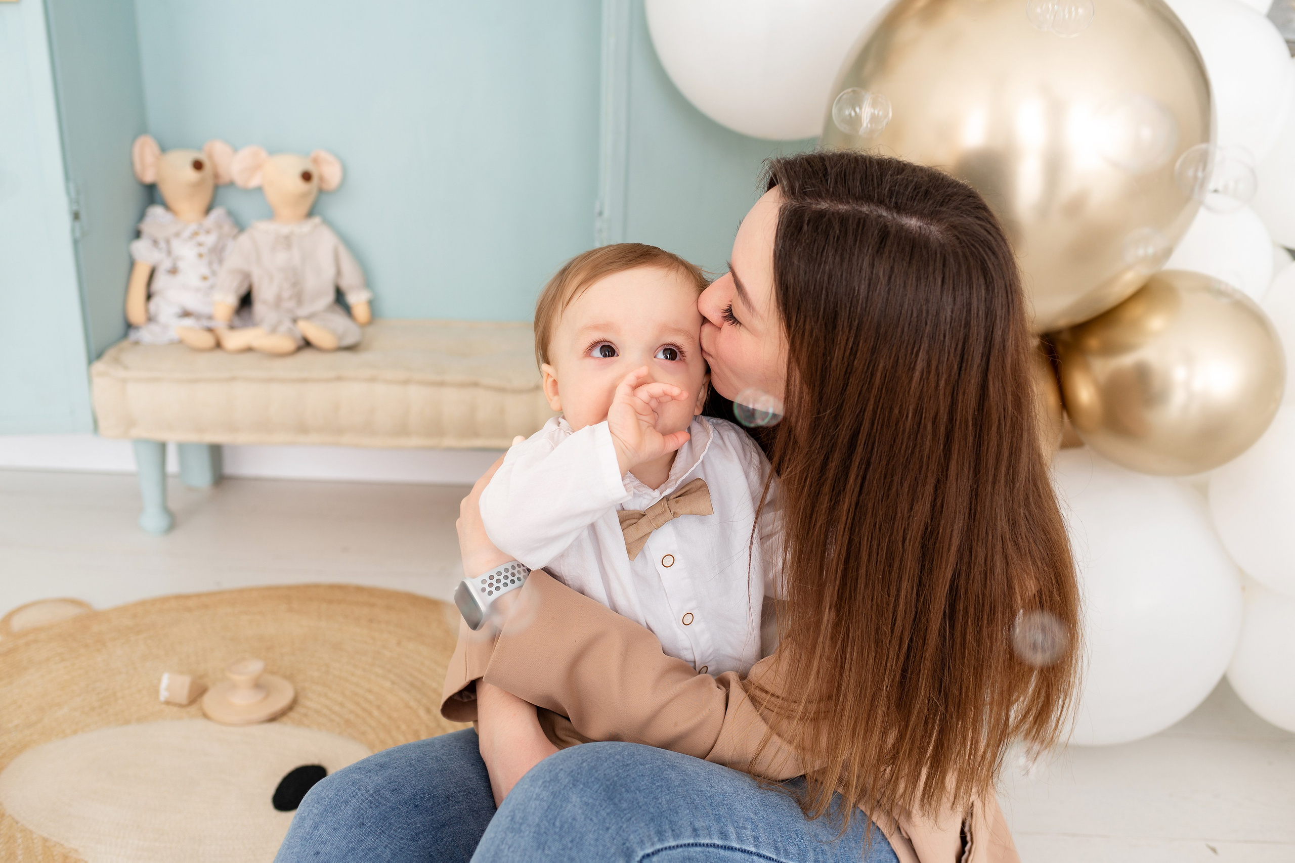 Фотосессия на годик для Жени. Детский фотограф новорождённых в Барнауле Ксения Хомкина