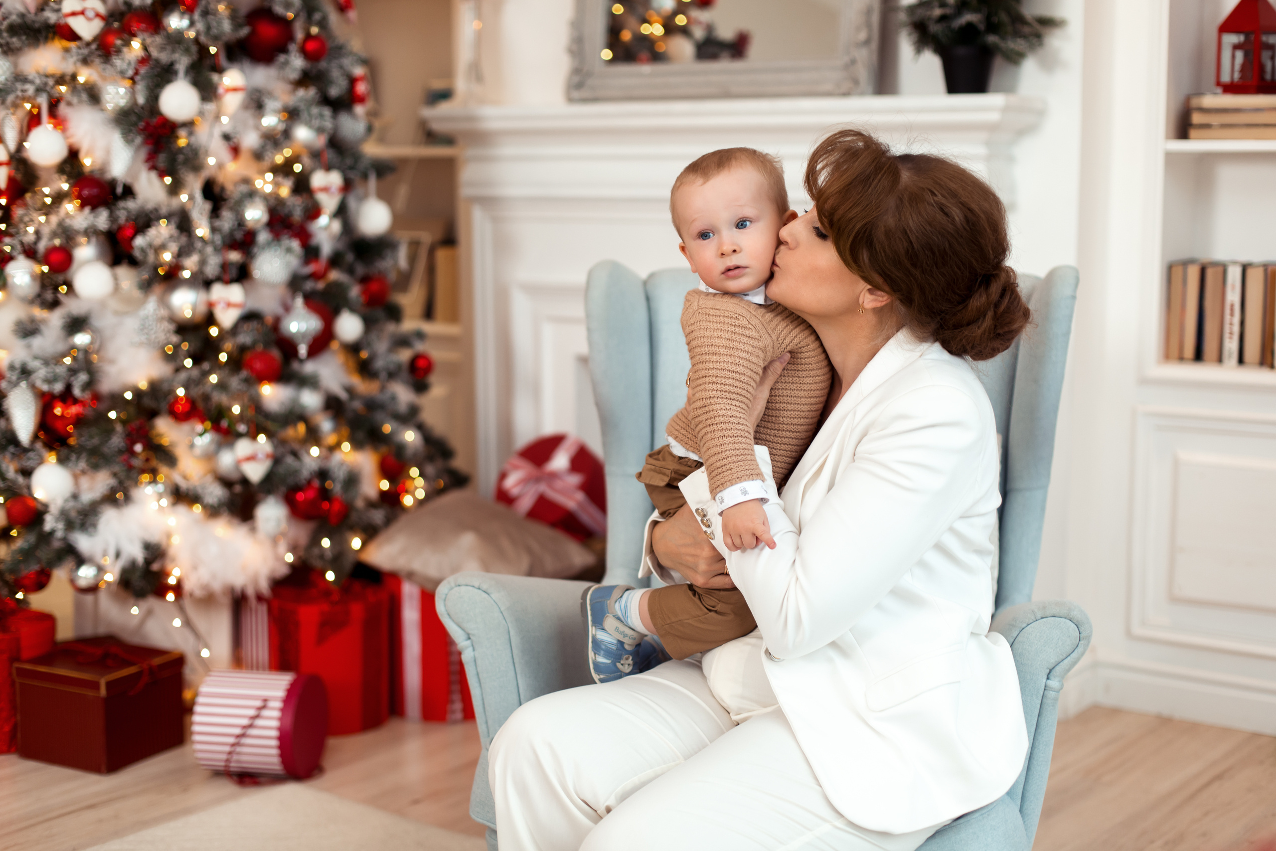 Новогодняя фотосессия в студии СПб. Семейный фотограф в Санкт-Петербурге Анна Аверина