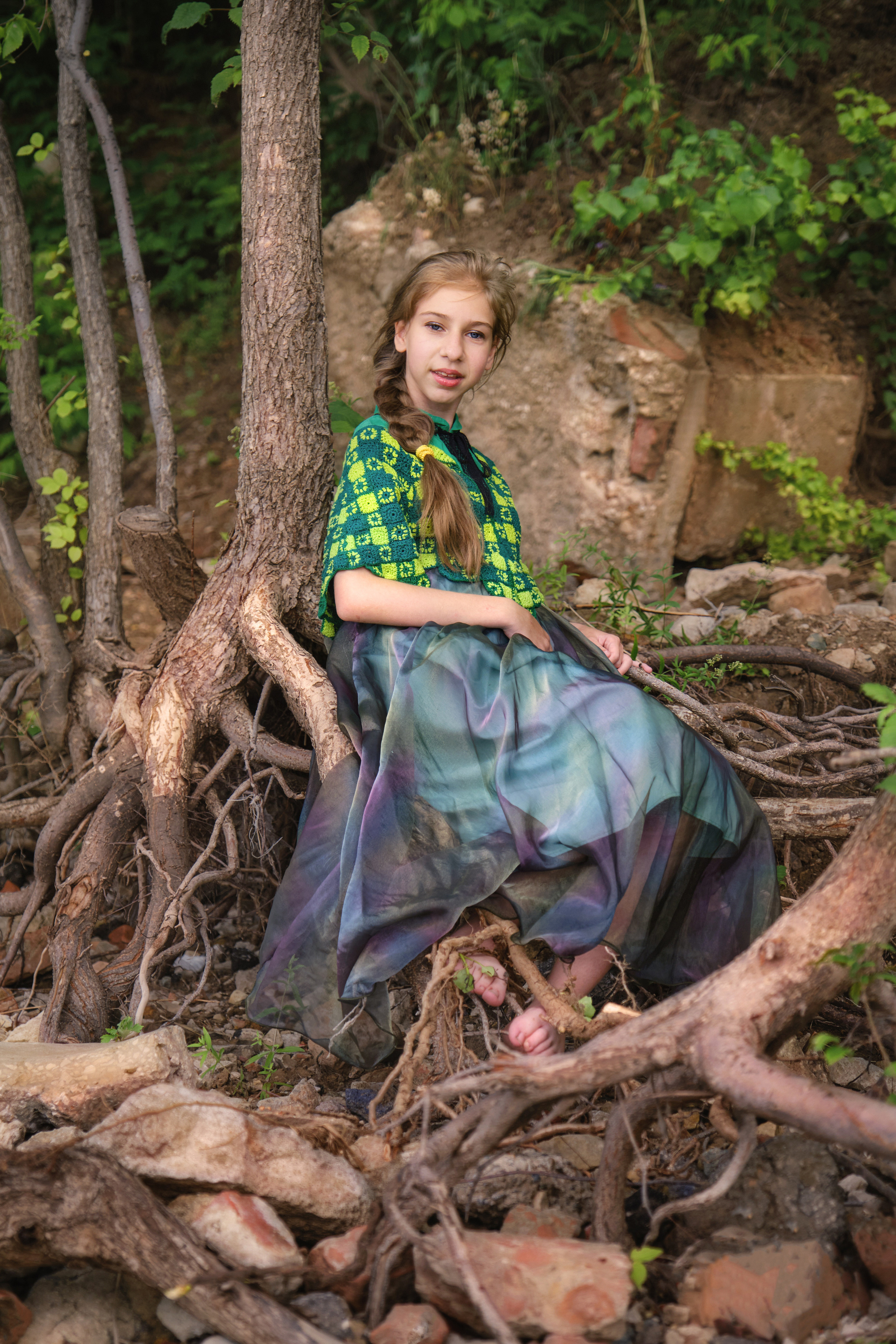 Детская фотосессия на природе летом