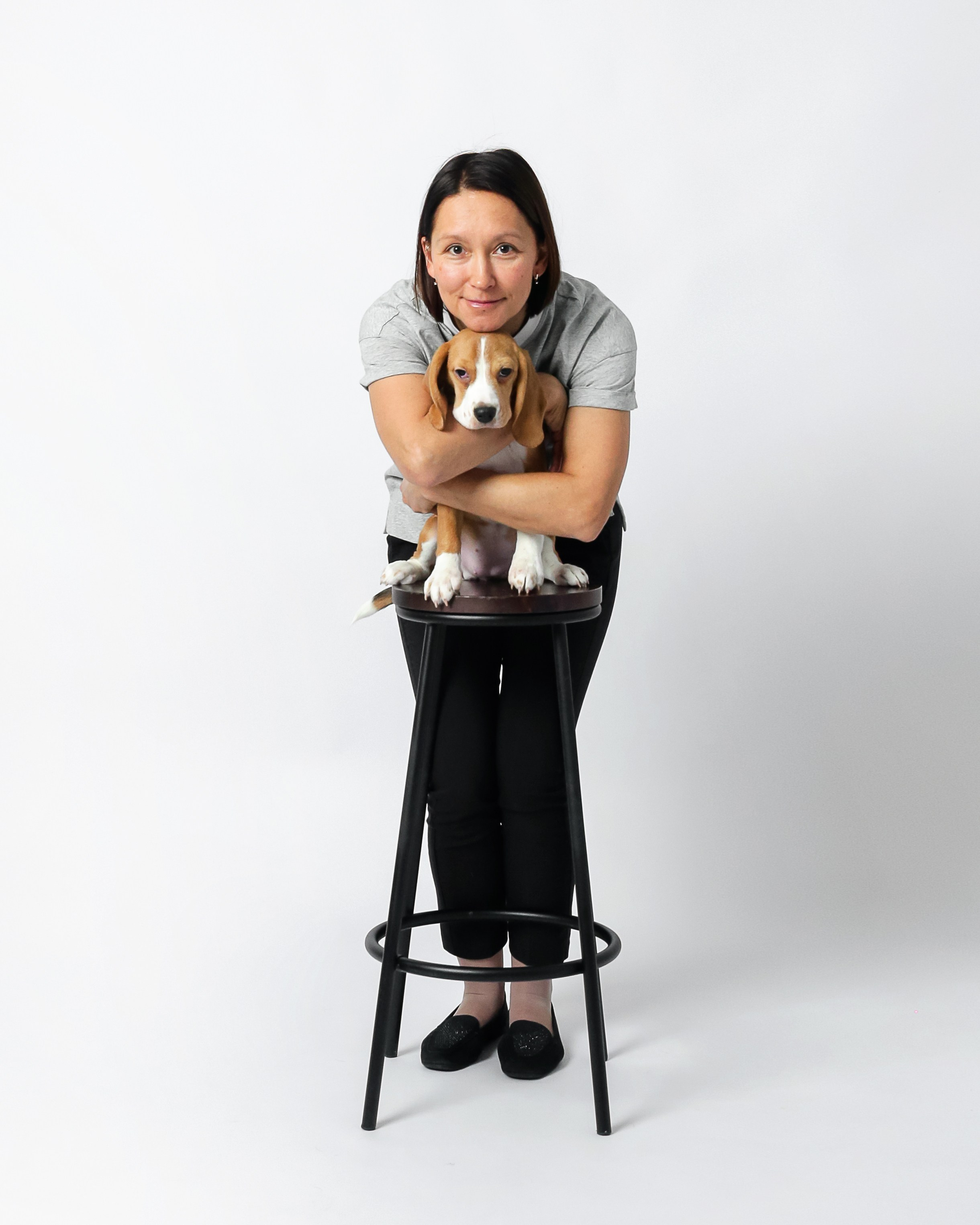 Любимые собаки и хозяйка. Фотостудия Автопортретная № 2 в Ижевске