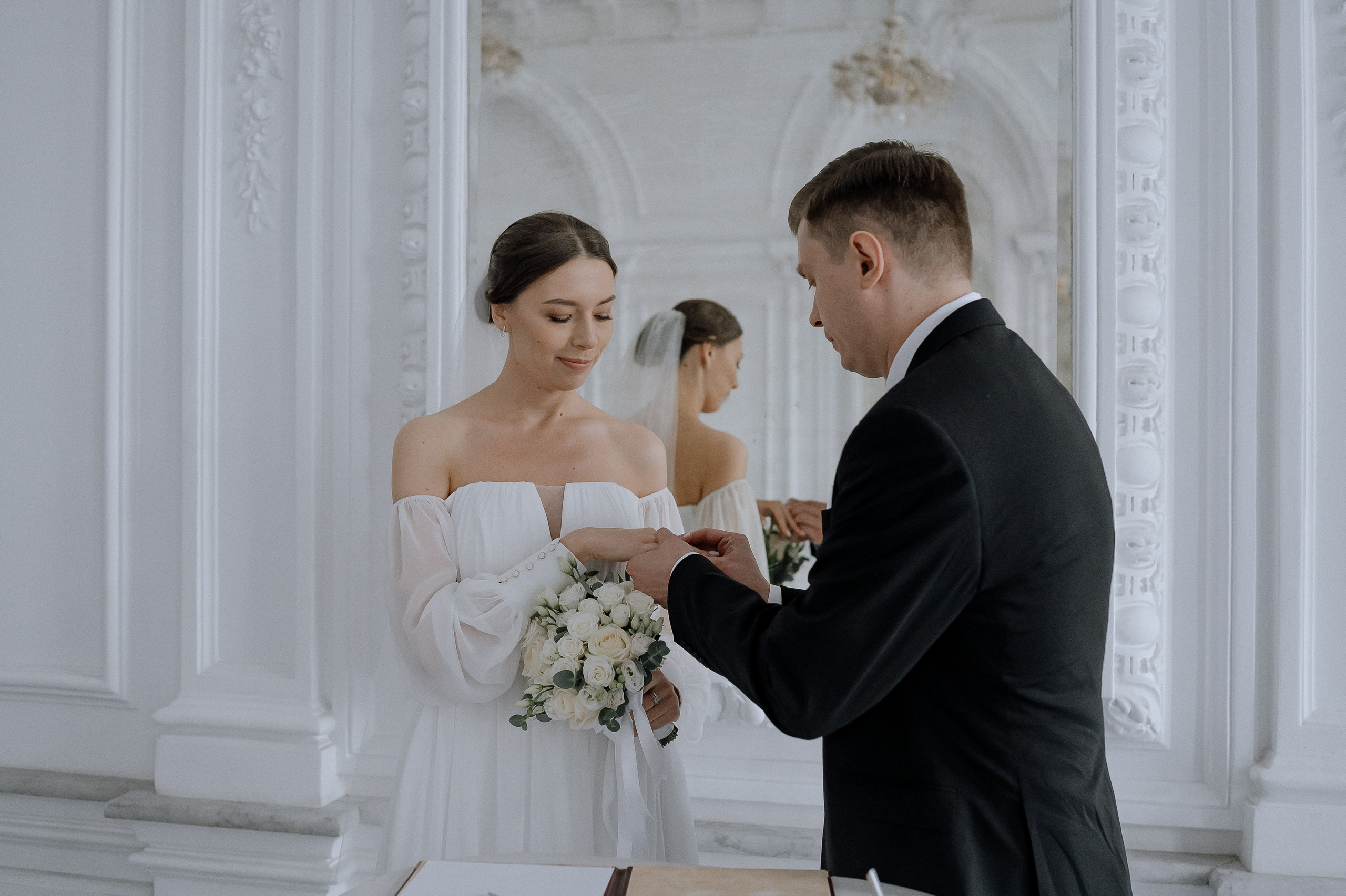 Обмен кольцами в Особняке Спиридонова