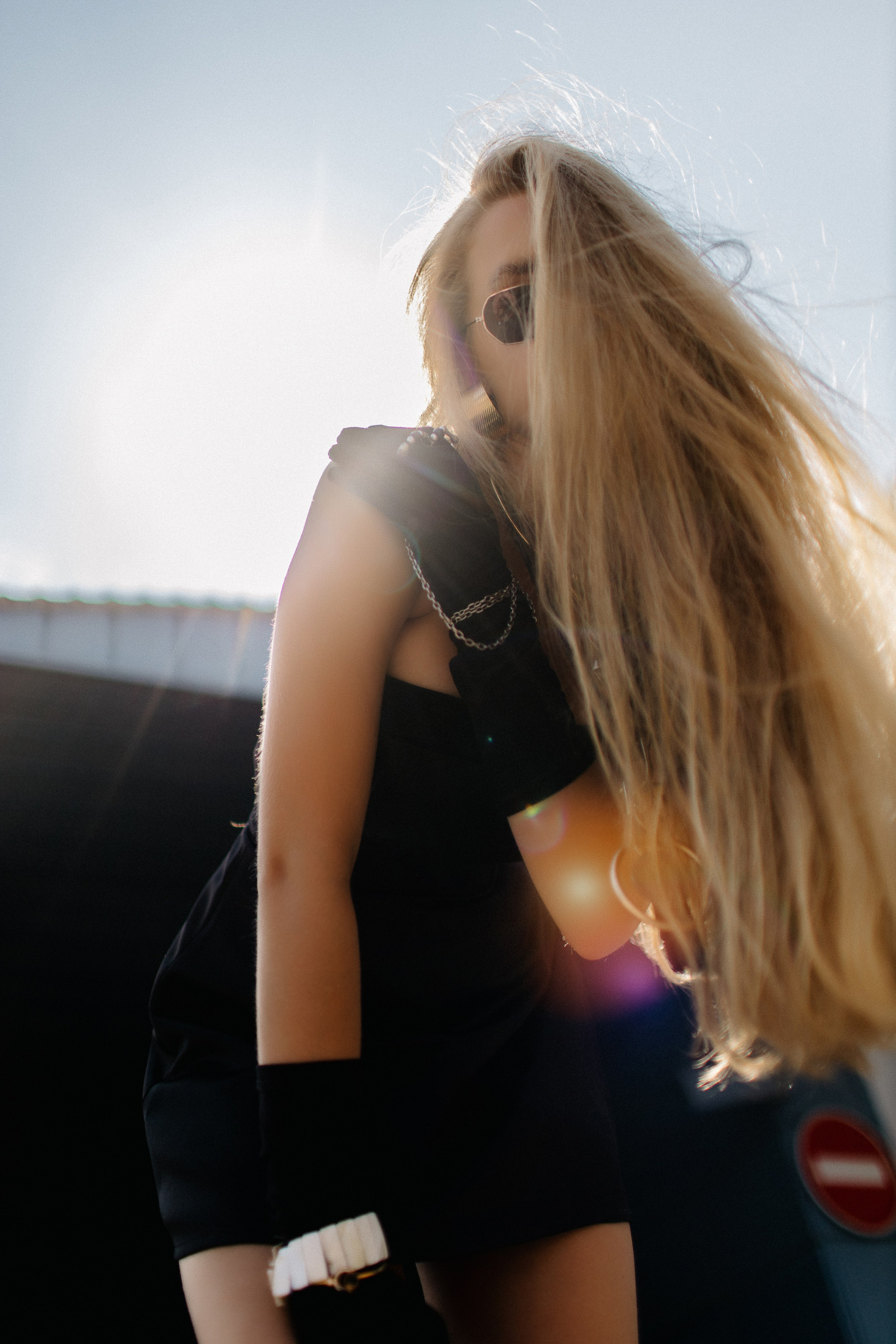 София. Съёмка на крыше паркинга в стиле Фэшн. Сергеев Алексей. Фотограф