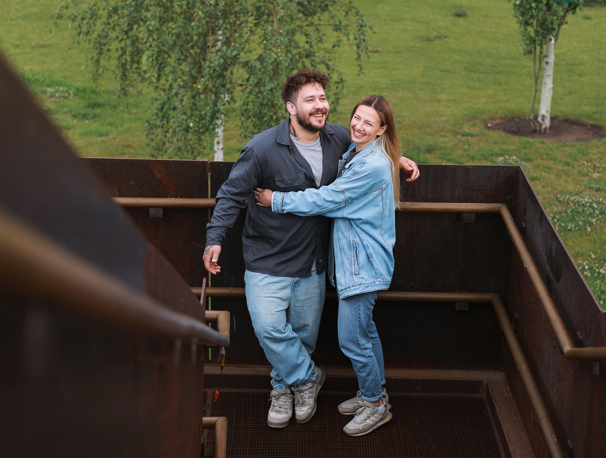 Lovestory Лёша & Аня, Веня & Бармалей в Тюфелевой Роще. Портретный и семейный фотограф в Москве Мария Рослякова