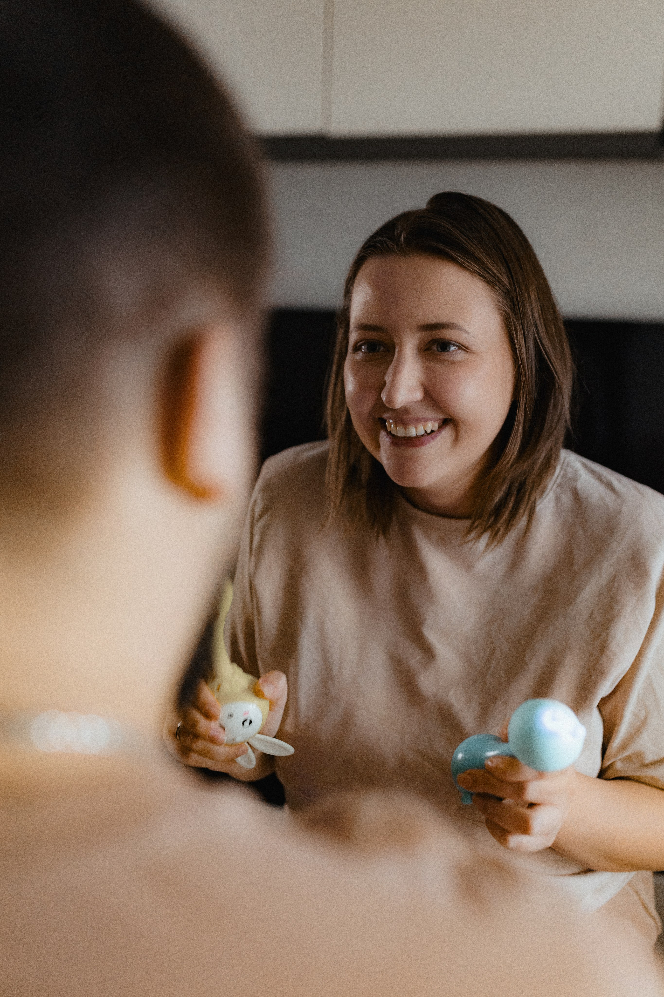 Домашняя семейная фотосессия с малышом. Портретный и семейный фотограф в Москве Мария Рослякова