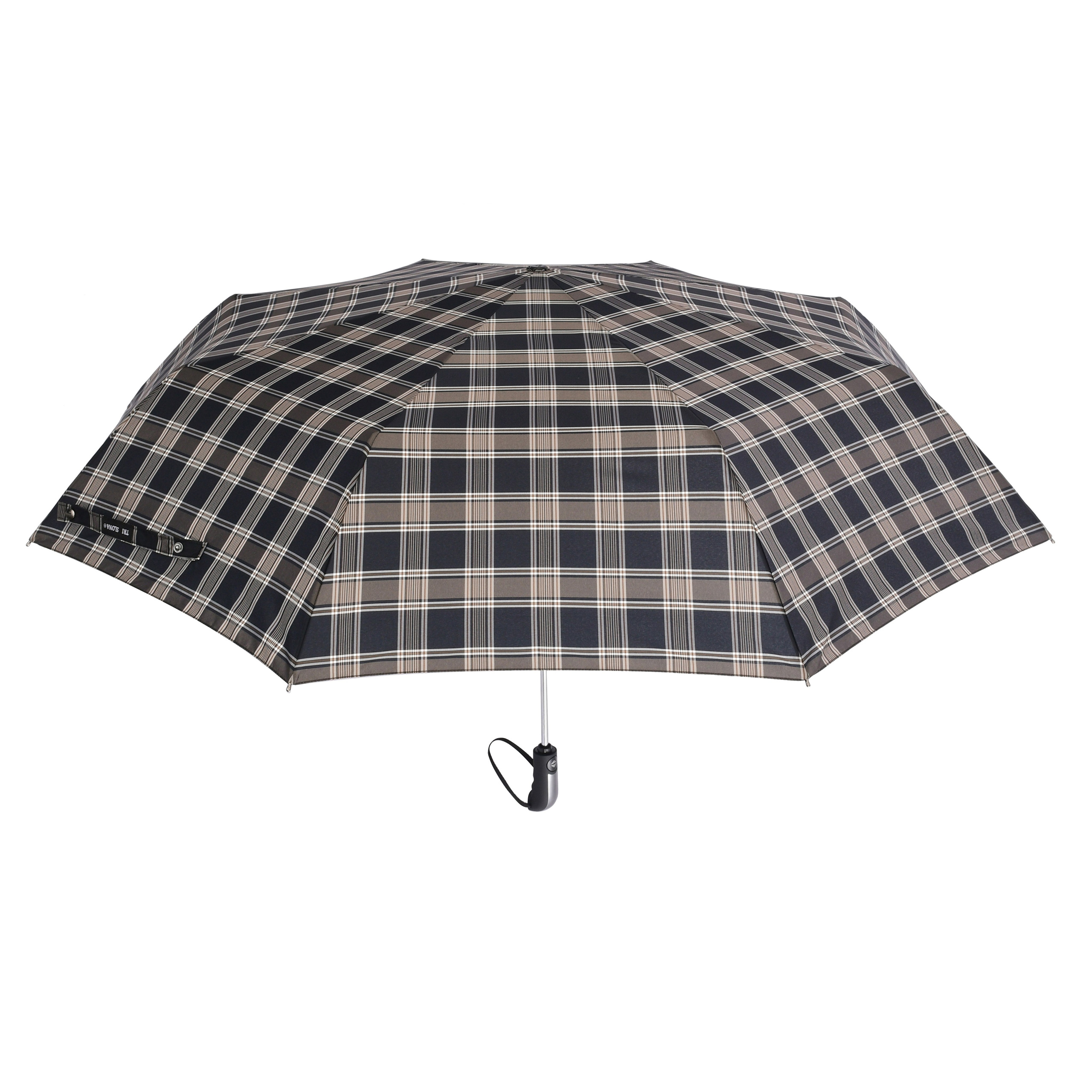 зонт в клетку в разложенном виде