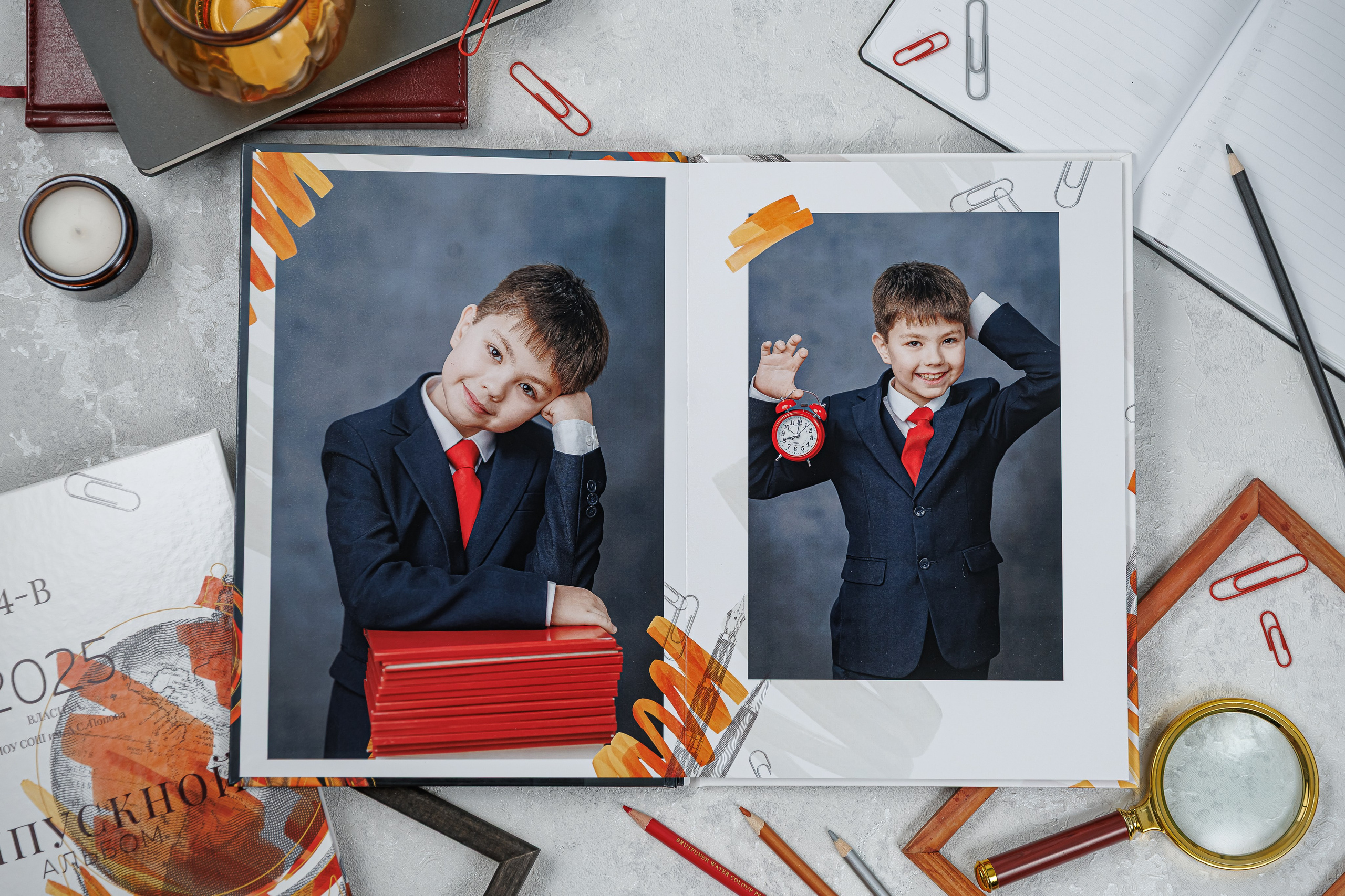 Выпускные альбомы 4 класс. Семейный и детский фотограф Комина Елена, Власиха, Одинцово