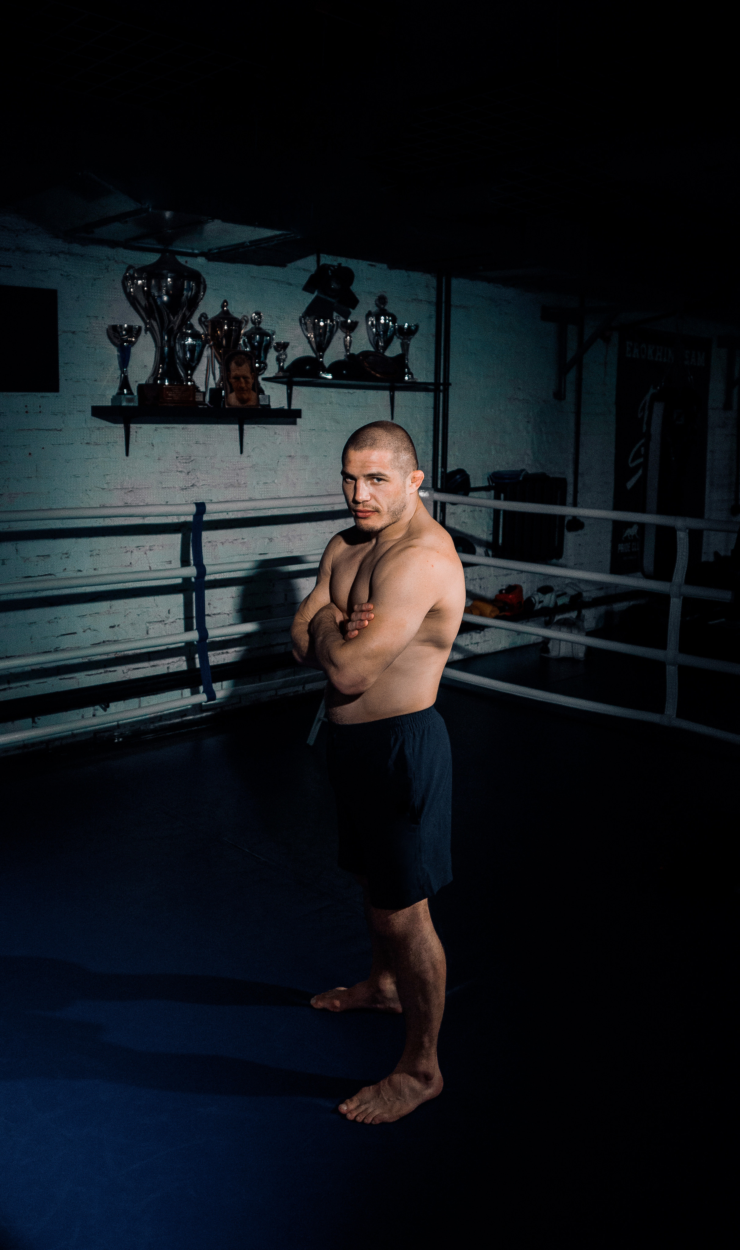 Спортивная фотосъемка бойца Глеба Хабибуллина в боксерском клубе Груша. Жуков Илья свадебный фотограф в Москве