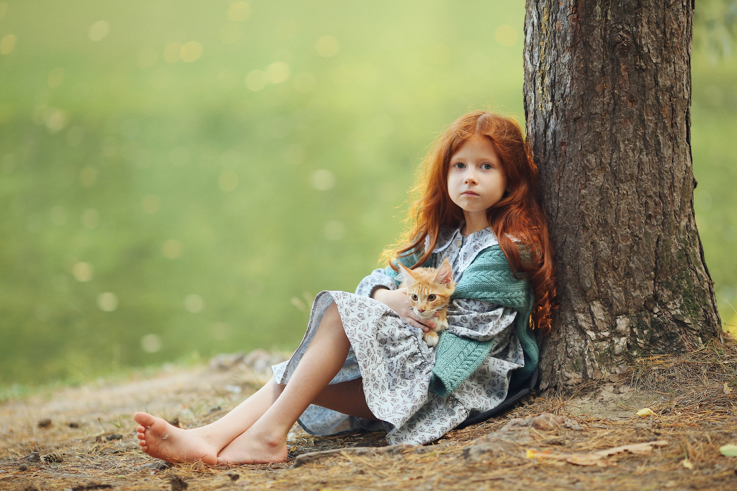 Девочка с котом. Женский и контент фотограф Данилина Ирина