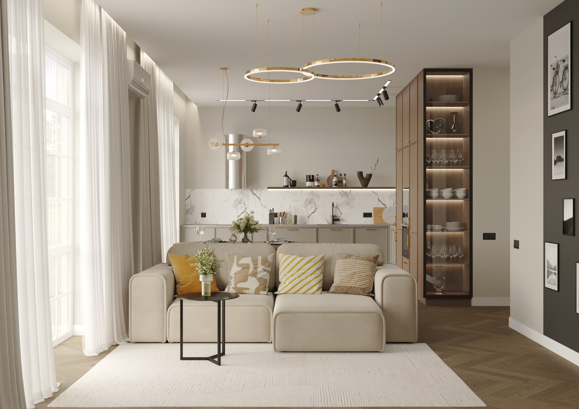 Частный дом п. Темерницкий. Дизайнер интерьеров Ростов-на-Дону Кристина Карпенко