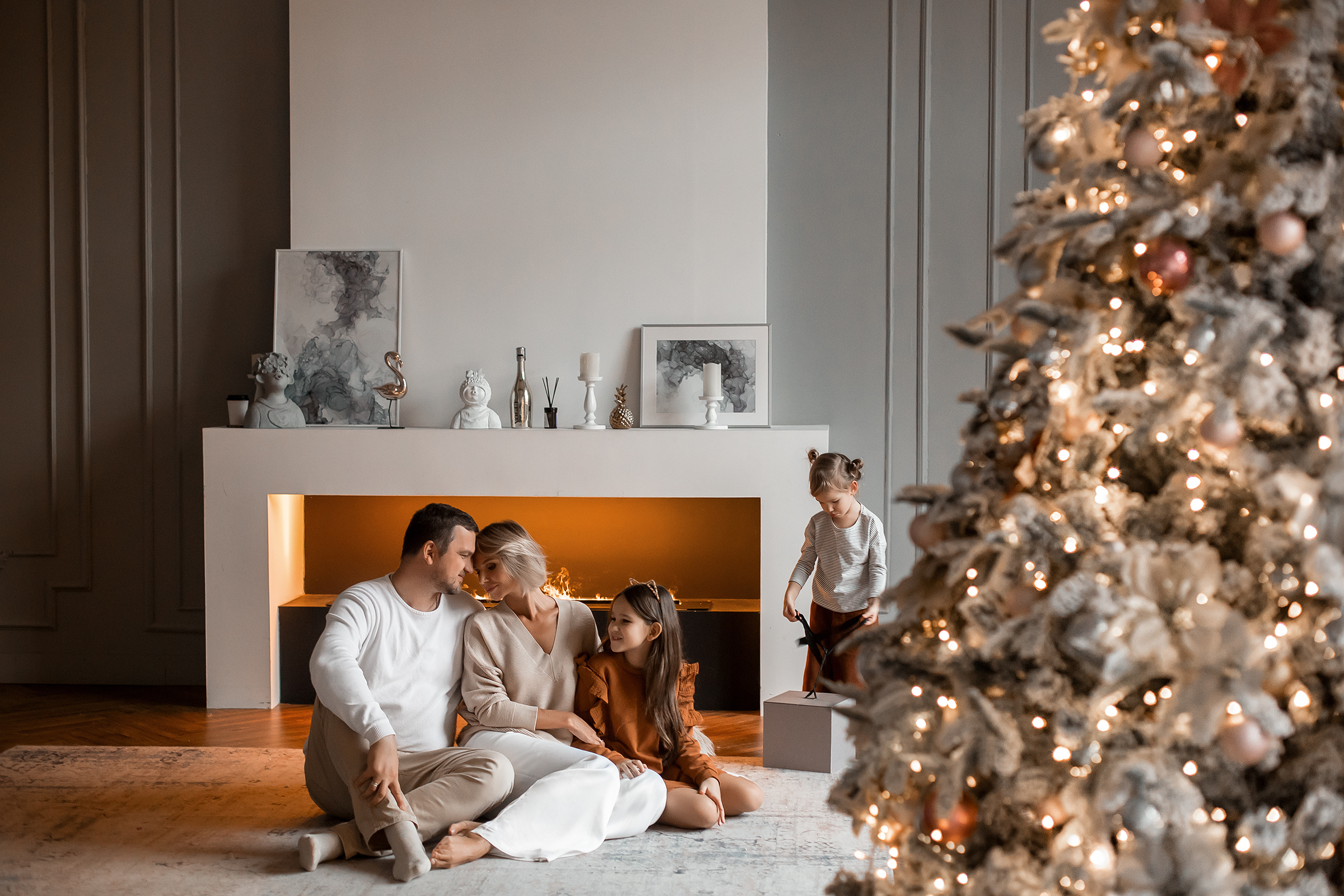 Новогодняя фотосессия в студии СПб. Семейный фотограф в Санкт-Петербурге Анна Аверина