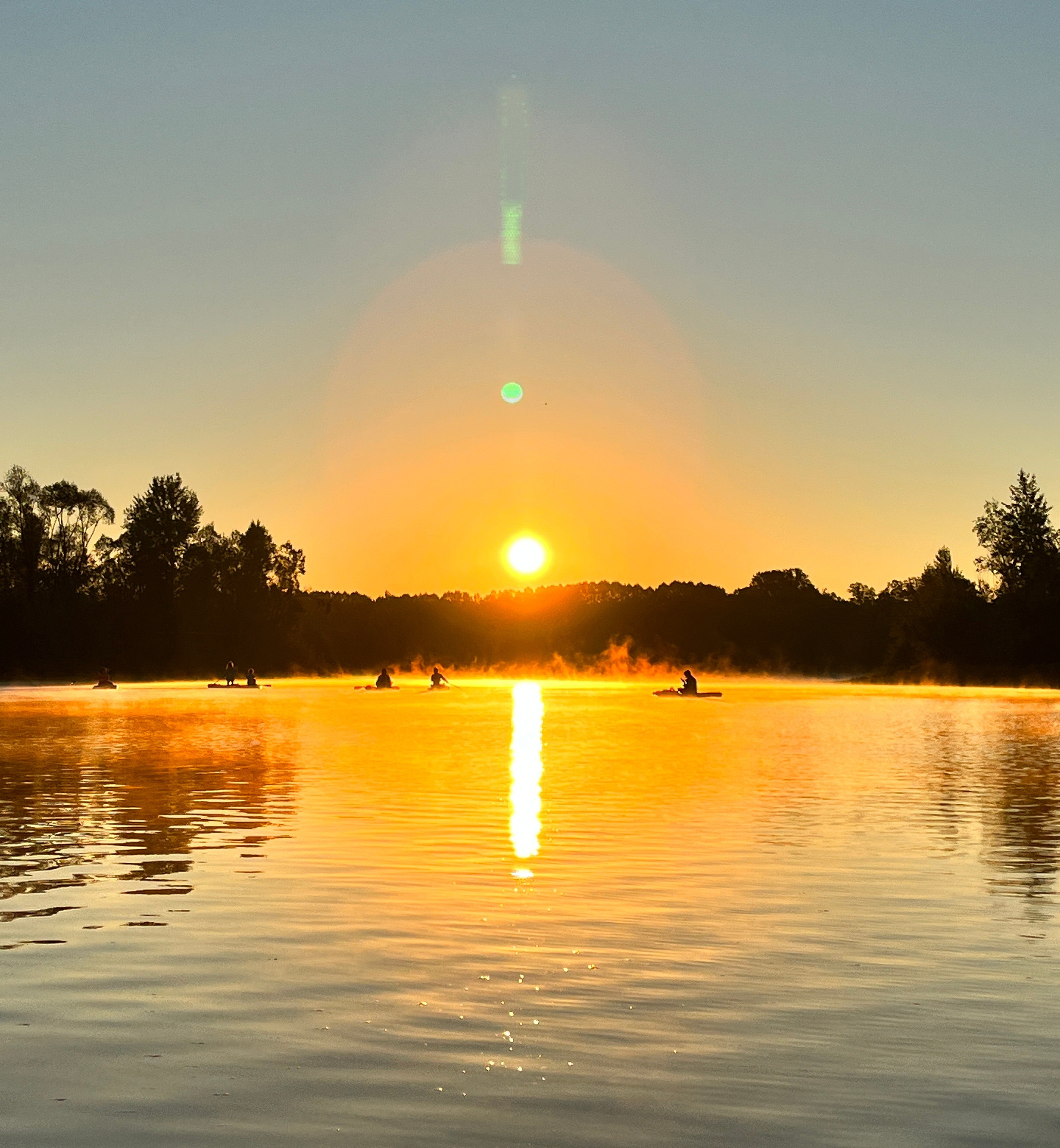 Рассвет на сапах в Сипайловских карьерах