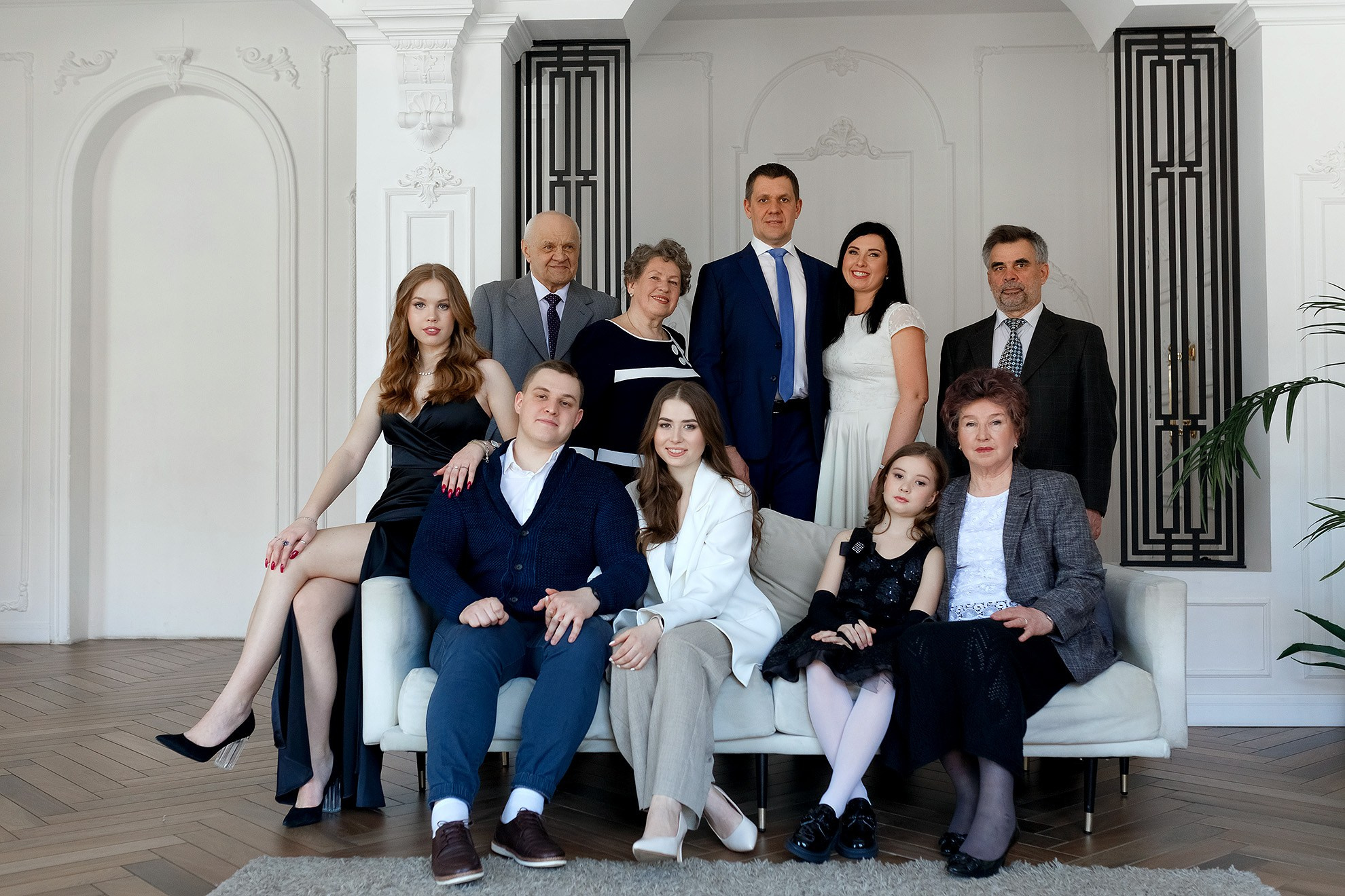 Съёмка большой семьи. Фотограф в Санкт-Петербурге Наталья Макарова