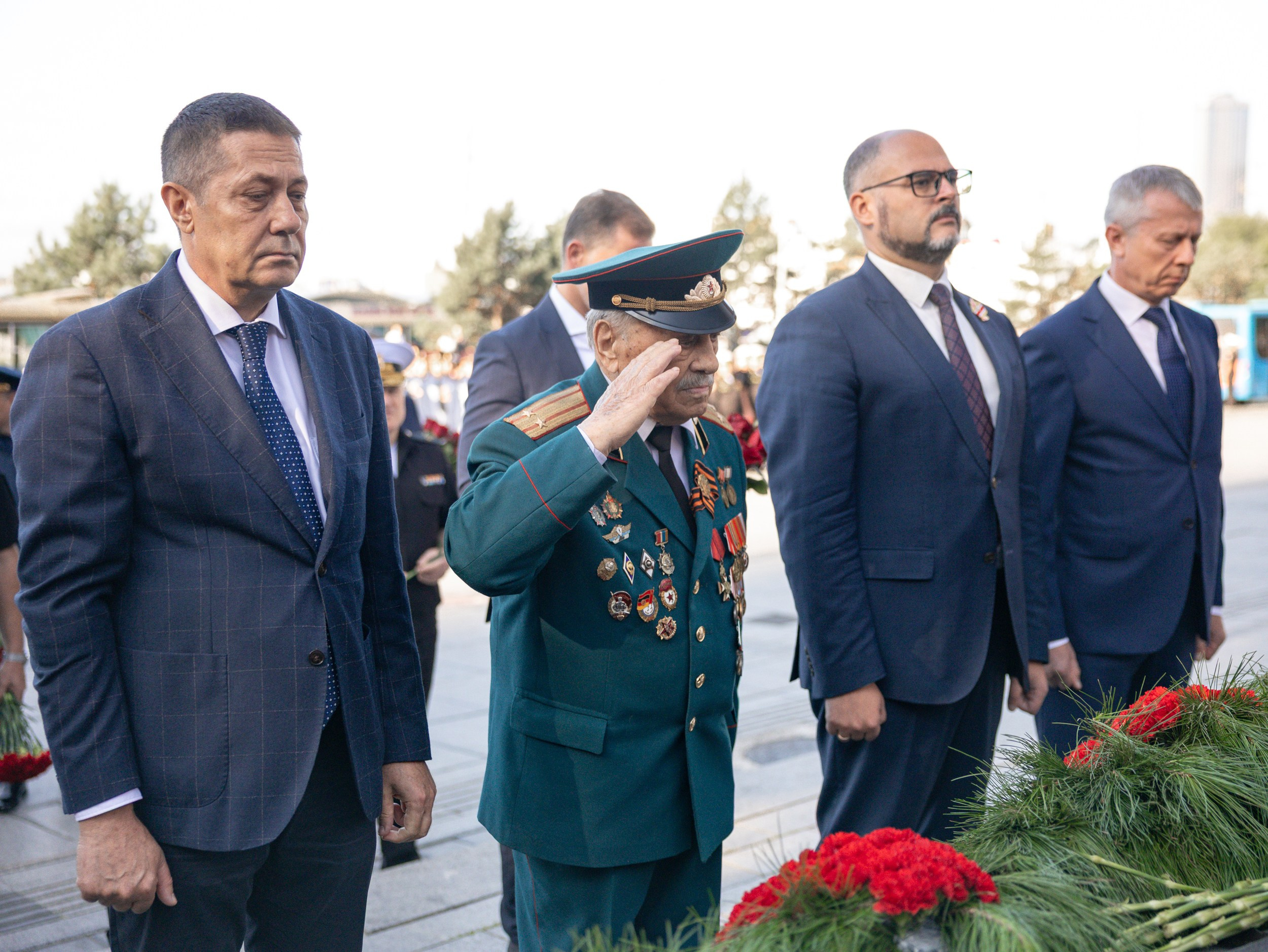 Памятная акция у мемориала «Боевая слава Тихоокеанского флота». Фотограф Наташа Скрипка