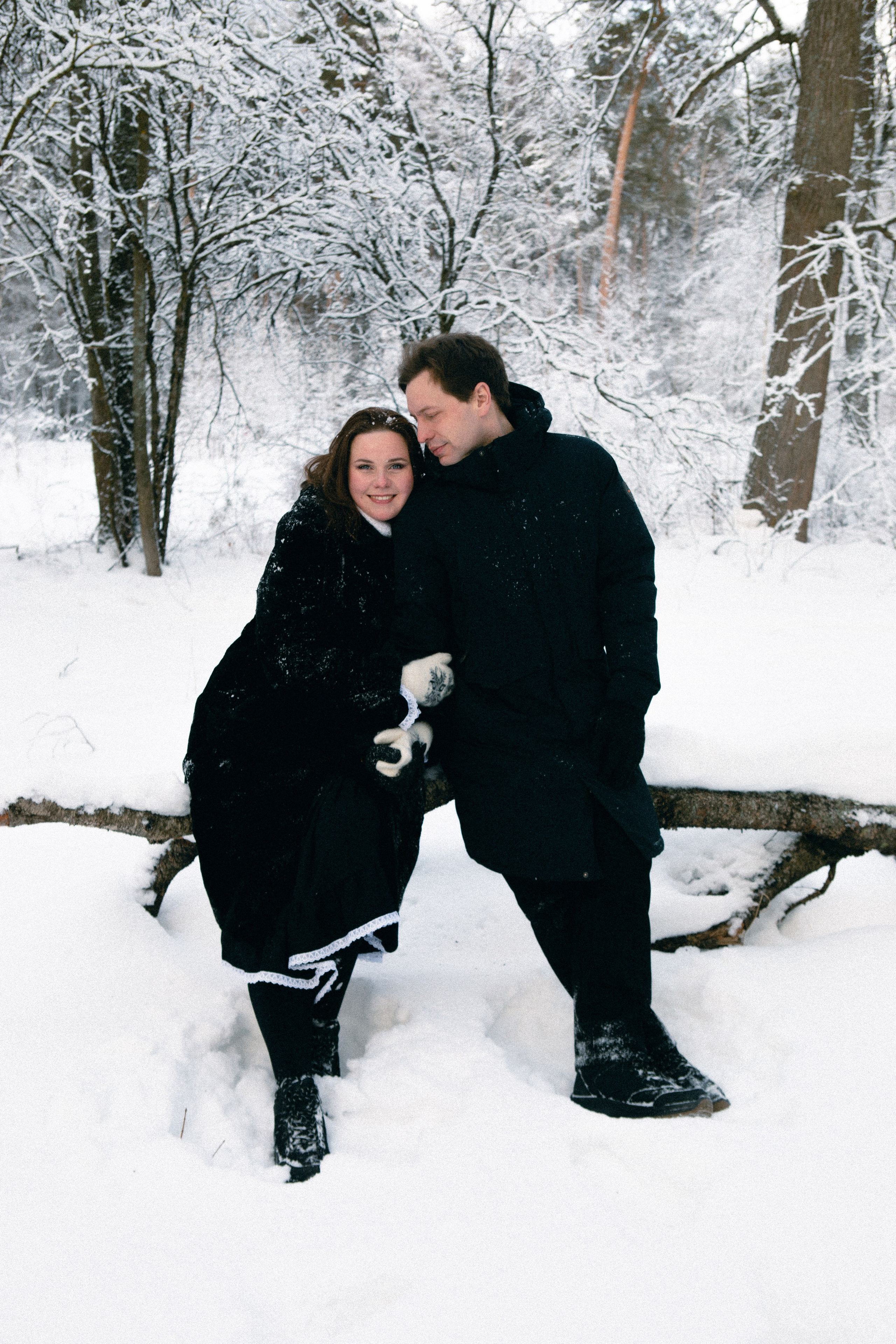 Лавстори в зимнем лесу. Портретный фотограф в Иванове Ольга Гуральник