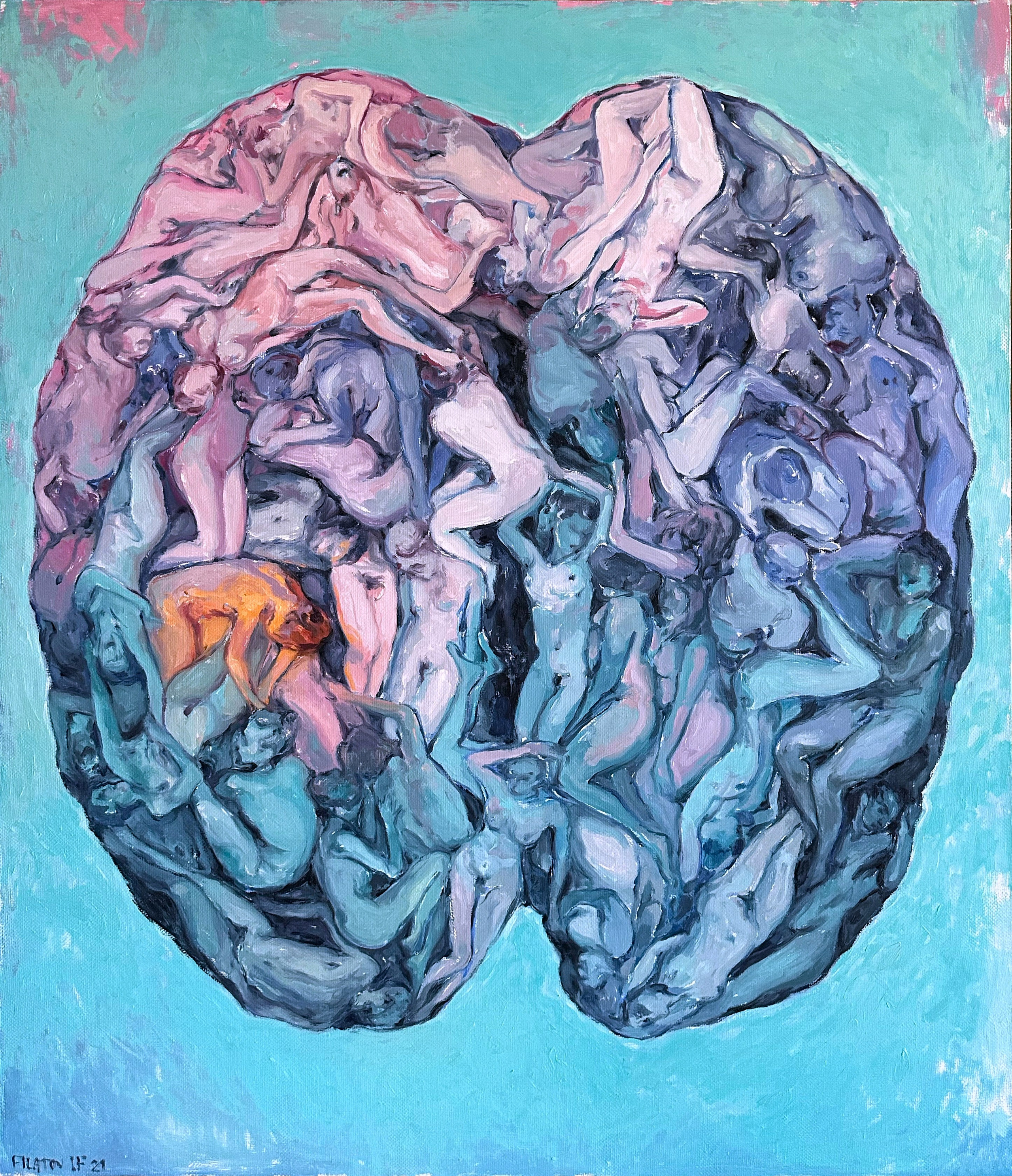 FADING MEMORY oil on canvas 120x100 cm 2022