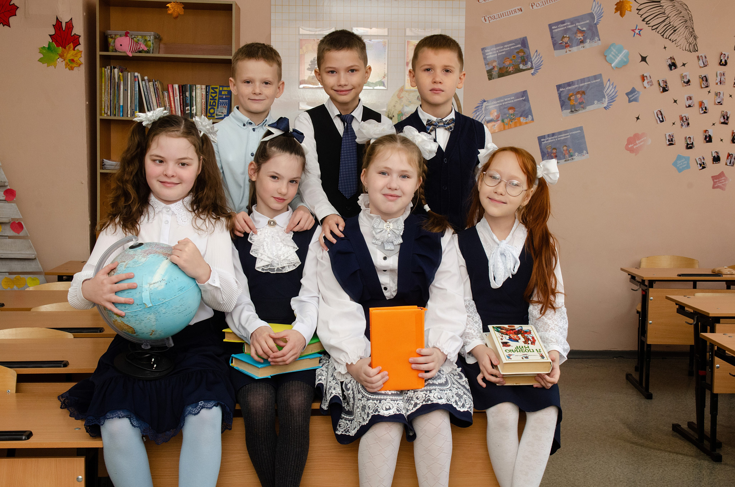 Фото школьников на виньетку. Фотограф в Хабаровске