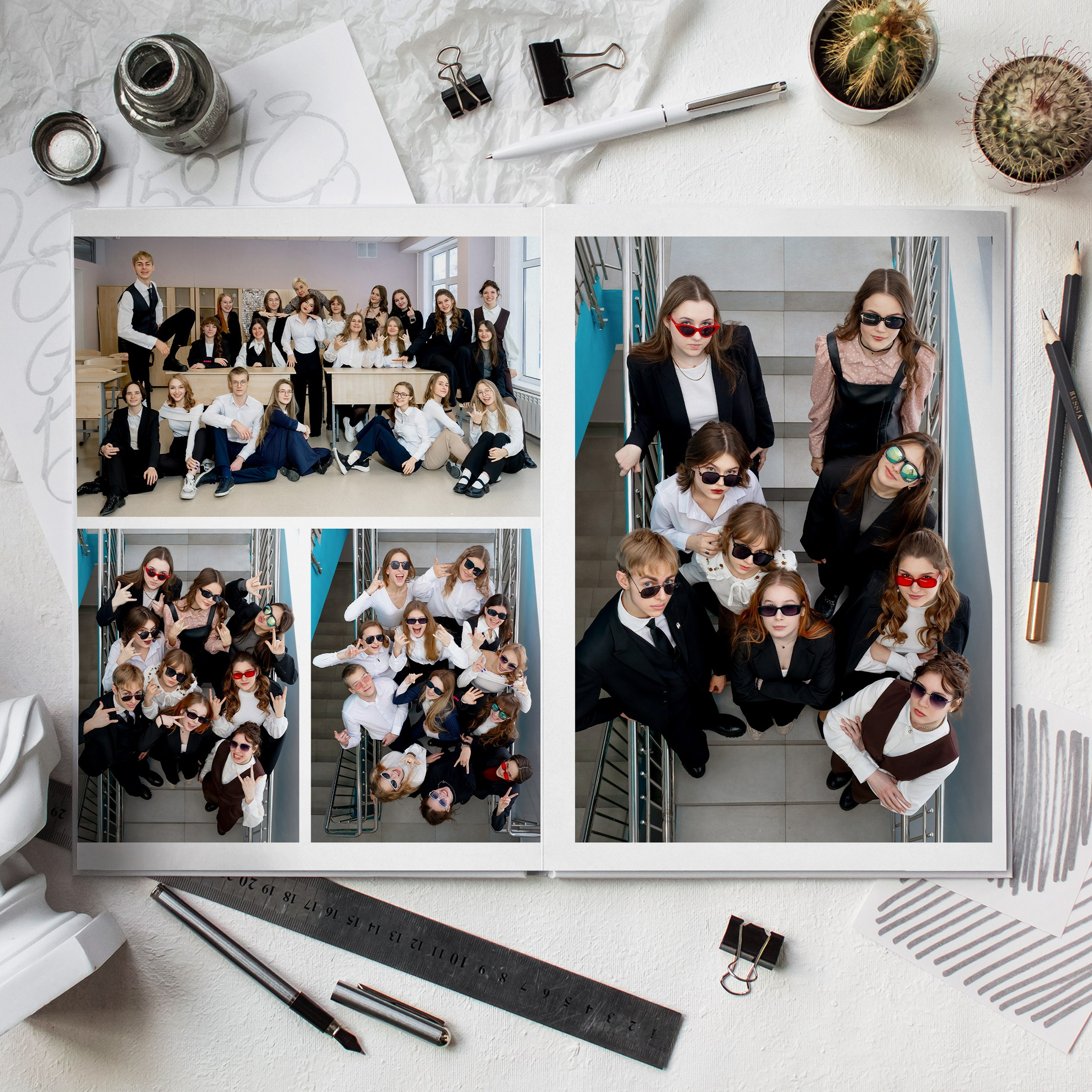 Выпускной альбом с 9 класса Школьная выпускная фотокнига