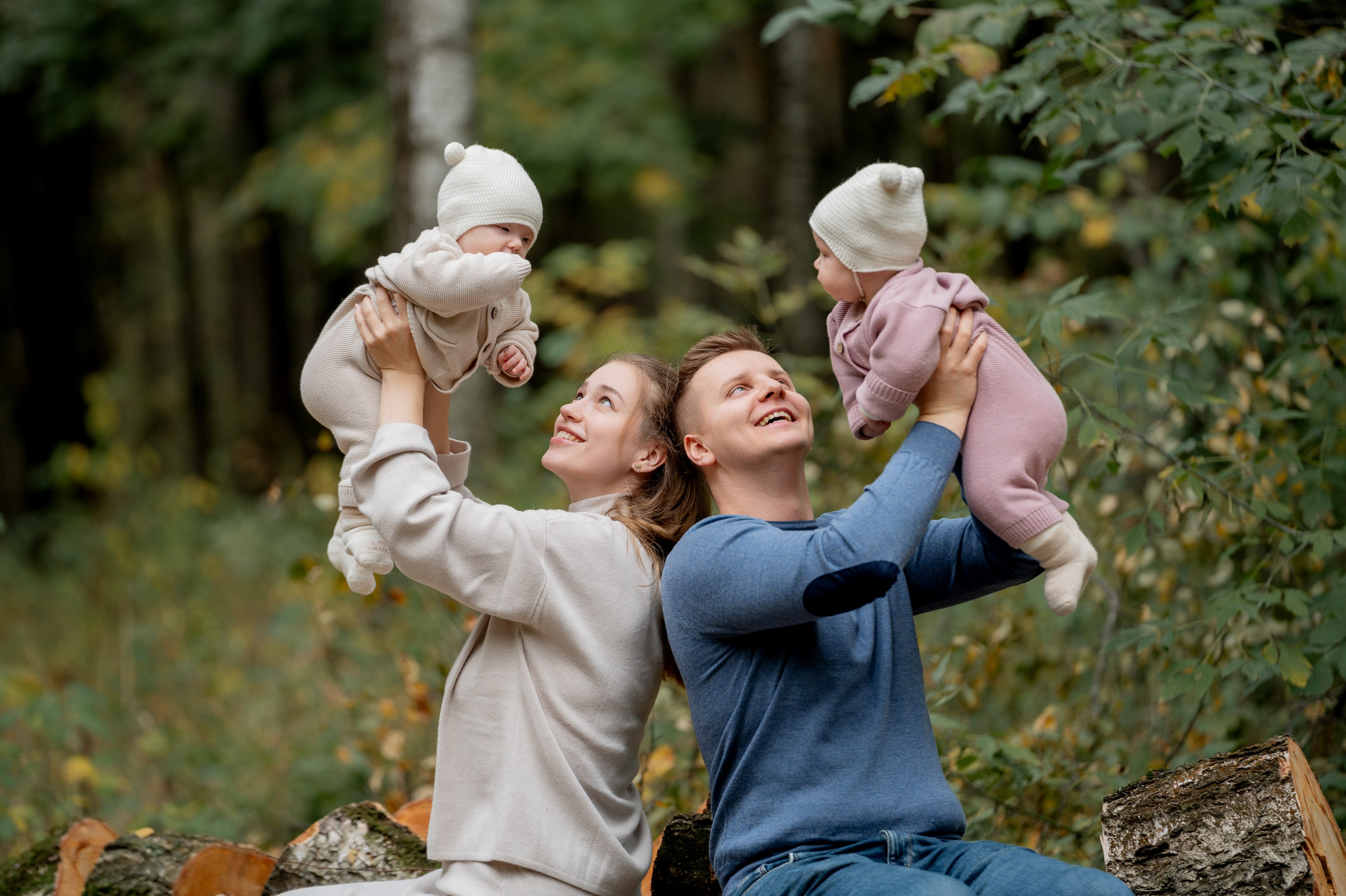 Семейная фотосессия в парке. Портретный фотограф Олеся Владимирова в Москве