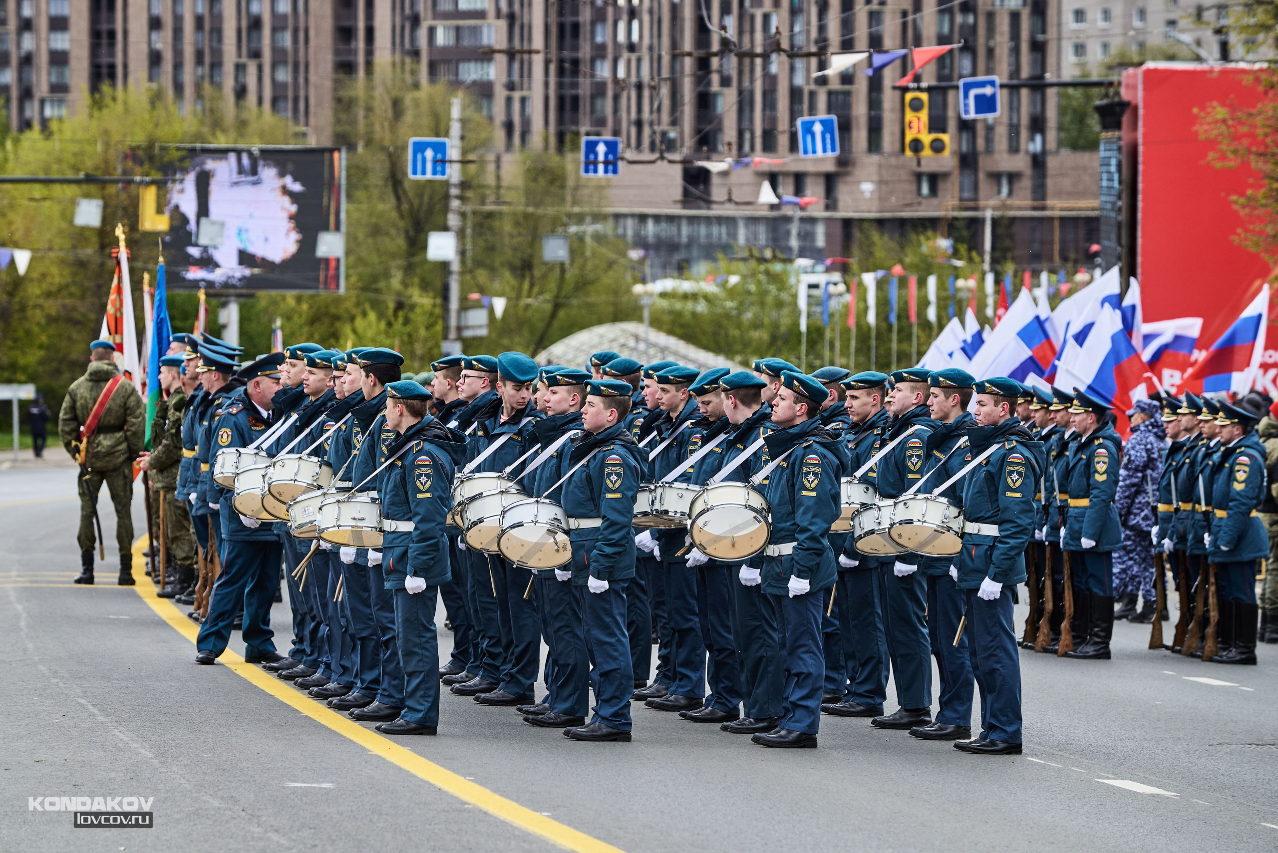 Парад в честь празднования День Победы 9 мая 2024 года в городе Иваново