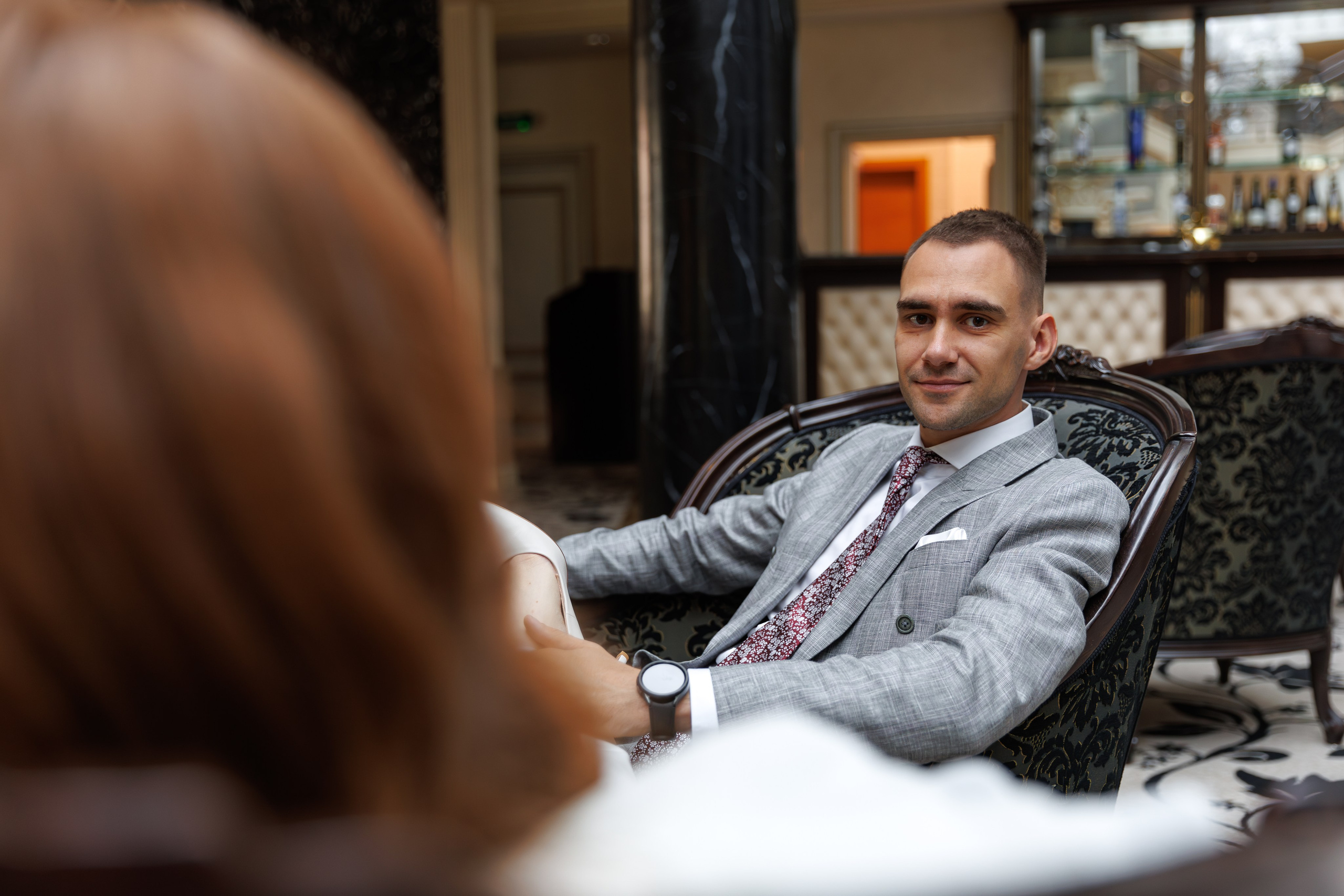 Свадебная фотосессия и сборы в отеле Милан (м. Домодедовская). Свадебный фотограф Москва и МО Сергей Киржаев