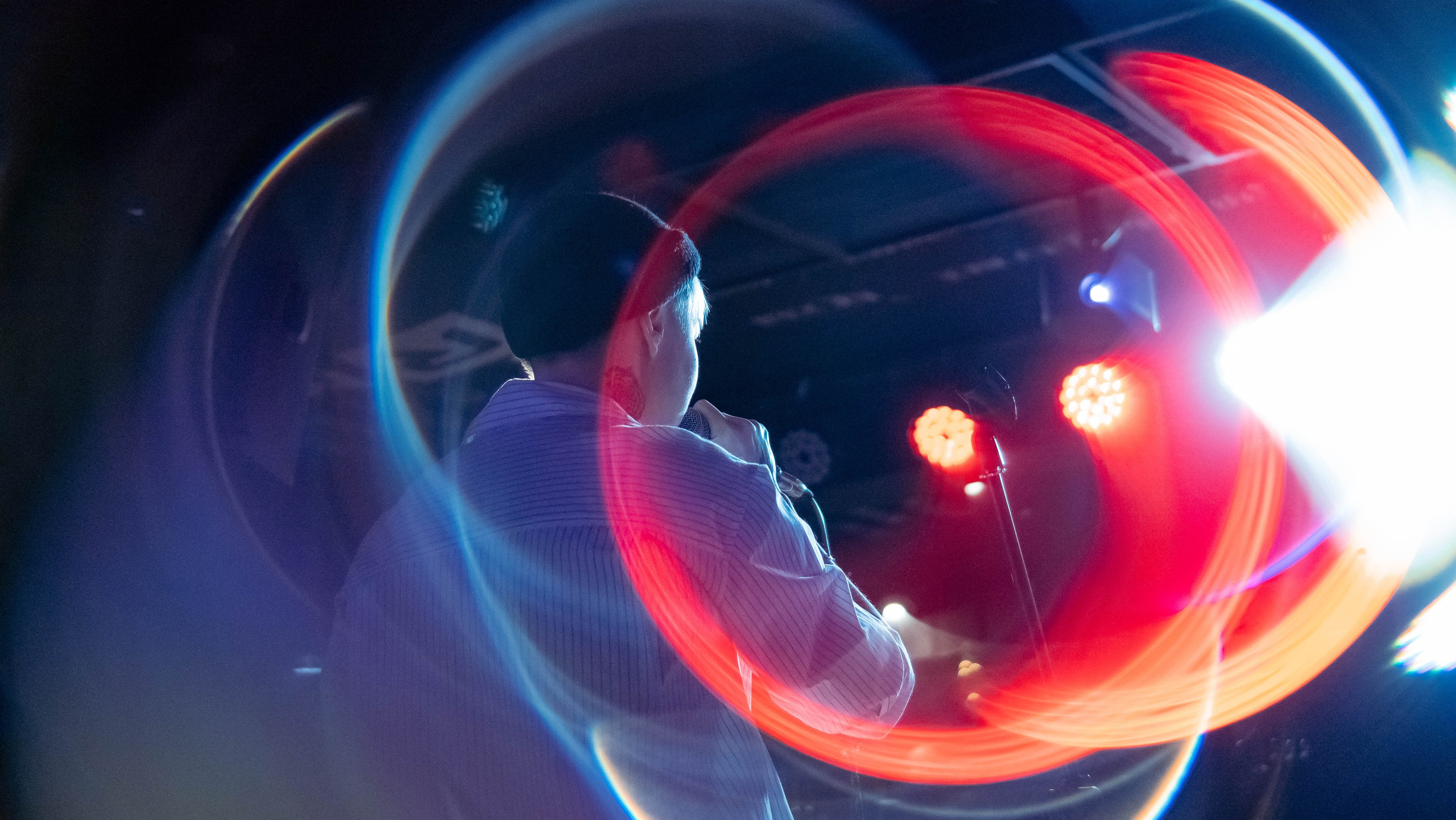 Репортажные фотографии творческого вечера Такие дела, Панда