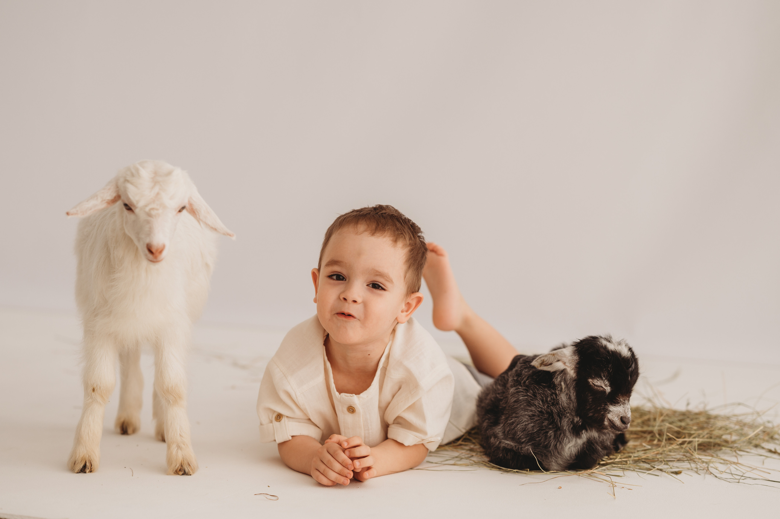 Кирюша и козлик. Детский и семейный фотограф Ирина Гладких