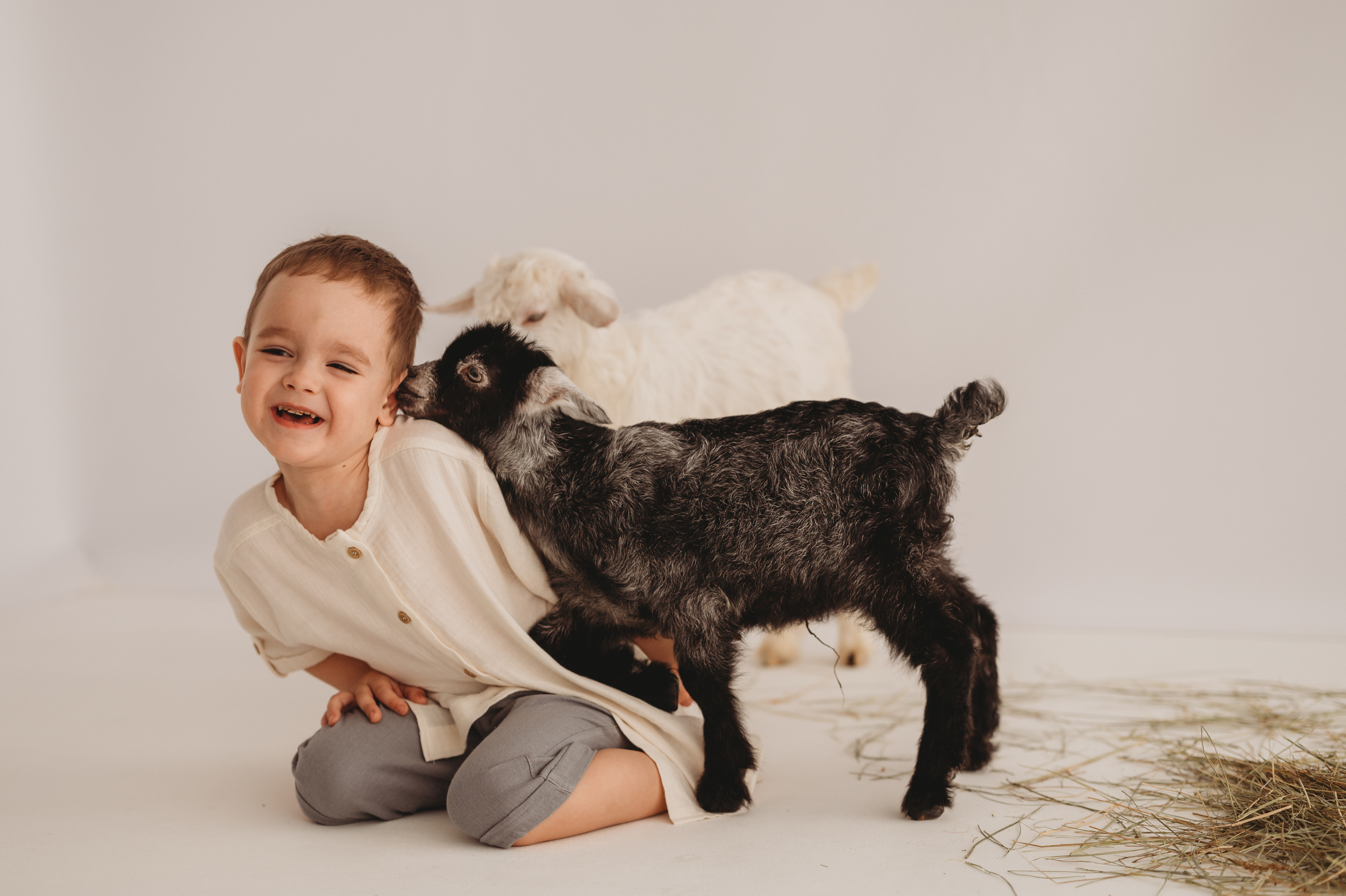 Кирюша и козлик. Детский и семейный фотограф Ирина Гладких
