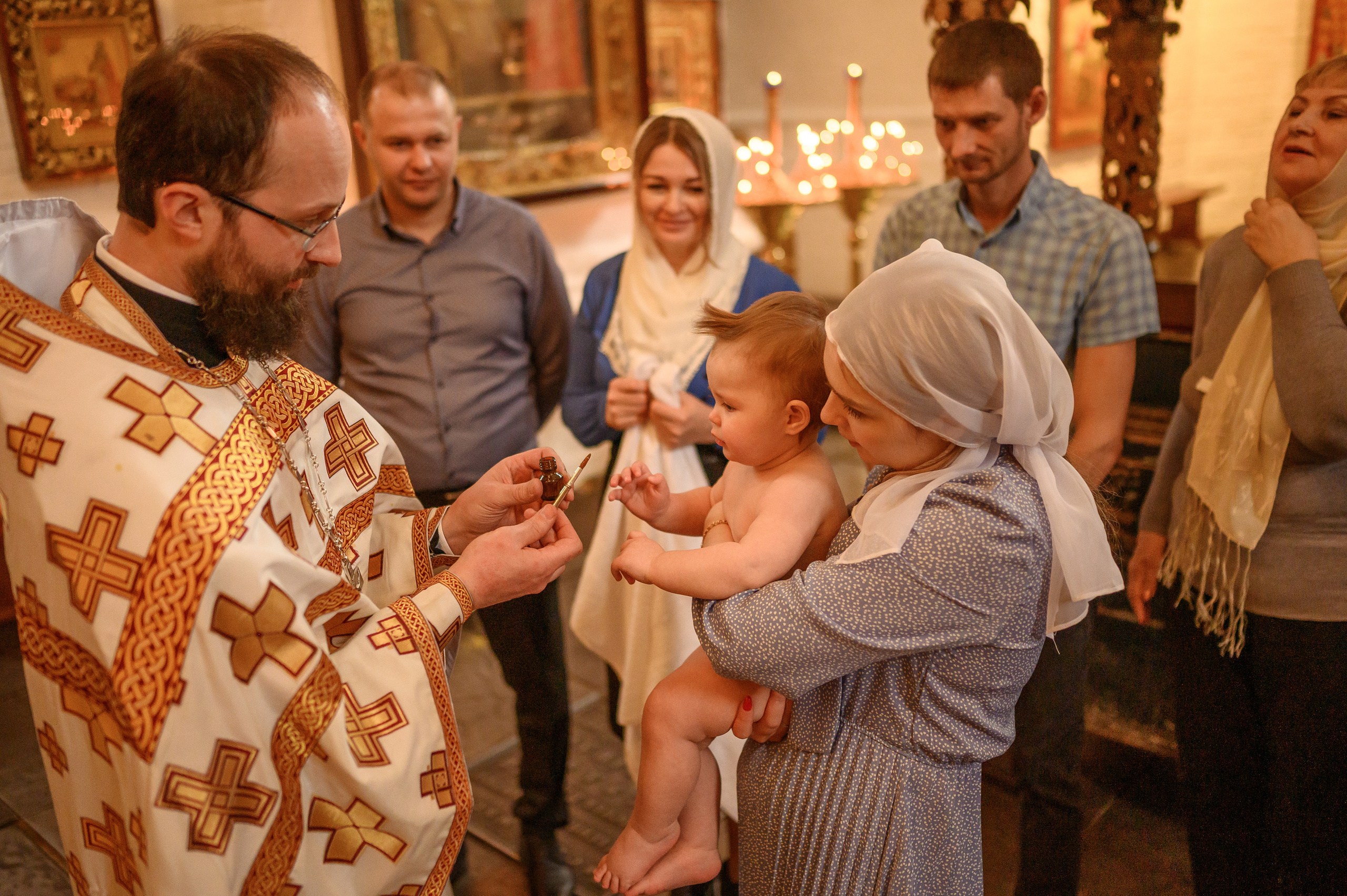 Крещение Аксиньи. Детский и семейный фотограф Ирина Гладких