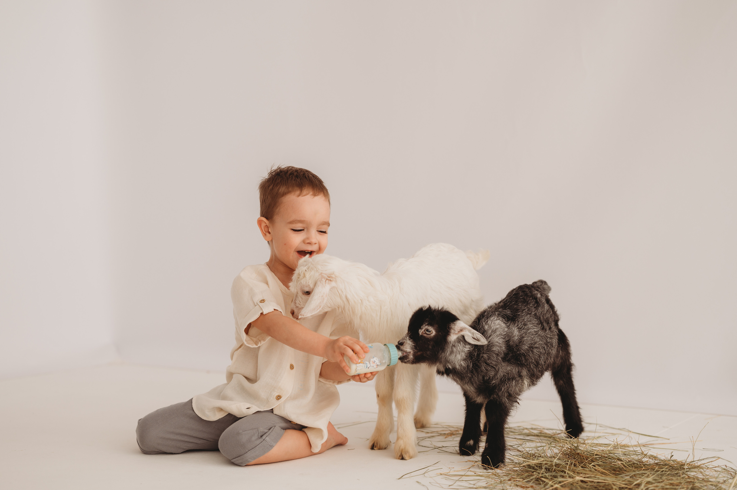 Кирюша и козлик. Детский и семейный фотограф Ирина Гладких