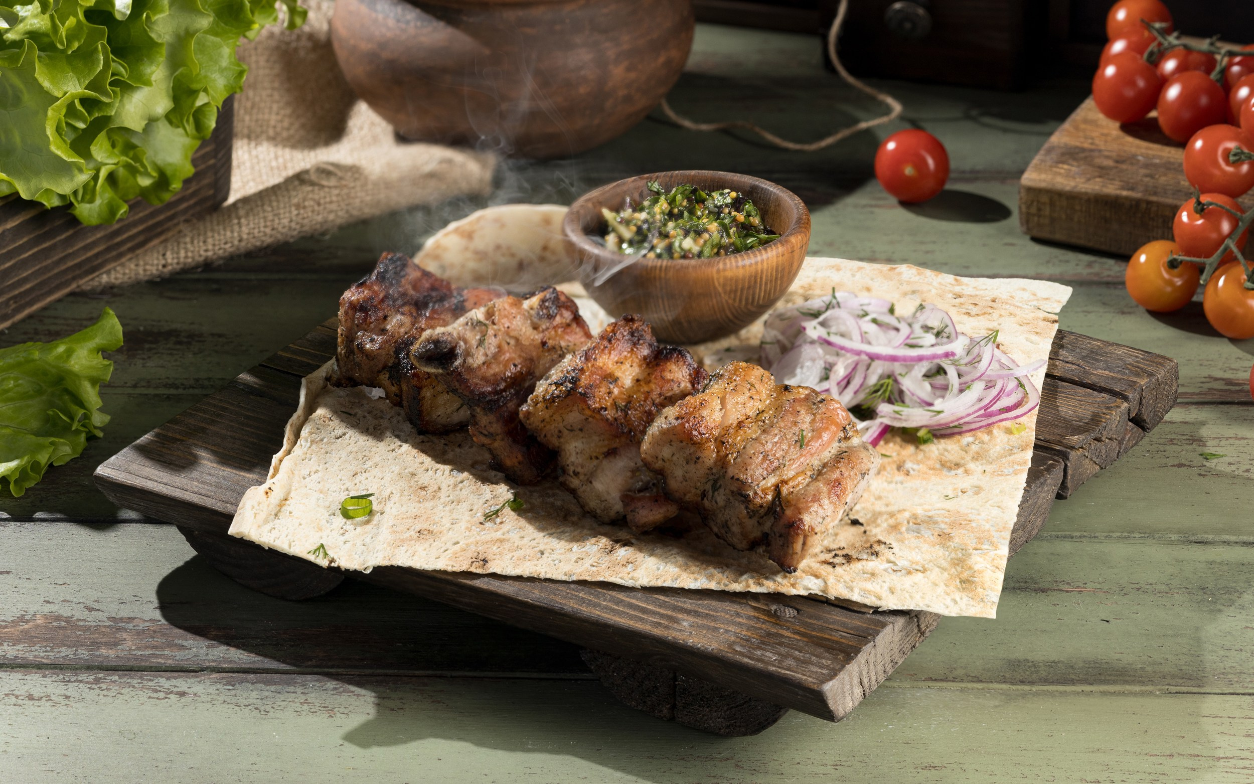 Съемка блюд шашлыка. Фуд и предметный фотограф Гришина Ольга