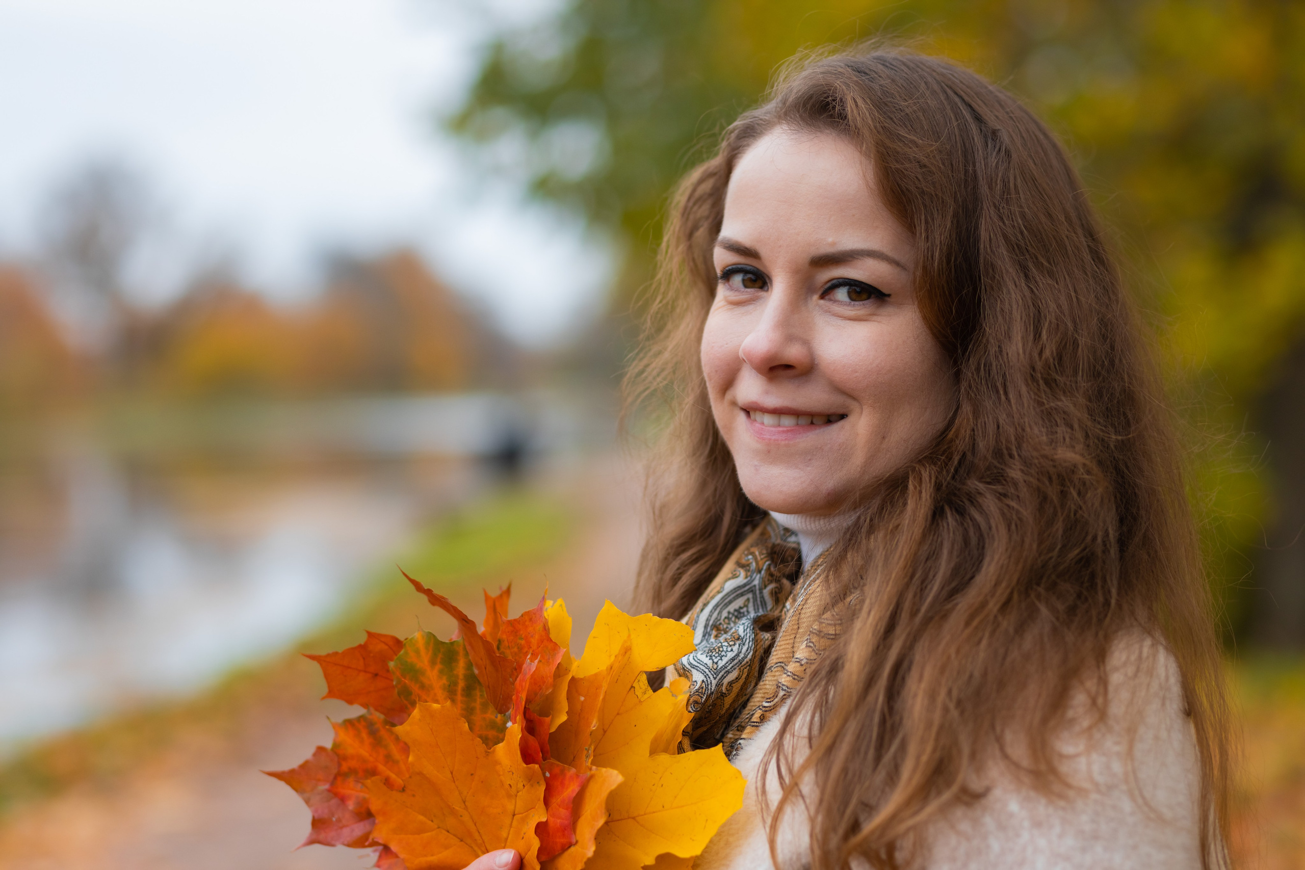 Осеняя фотосессия в Петергофе