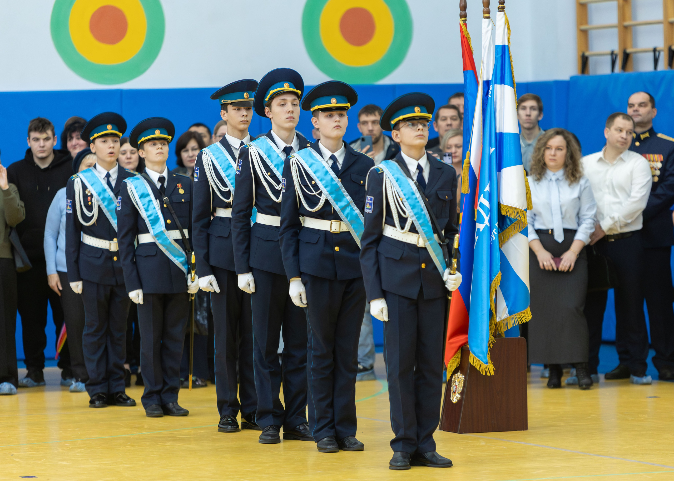 кадеты со знаменем гимназия №7 торжественная церемония