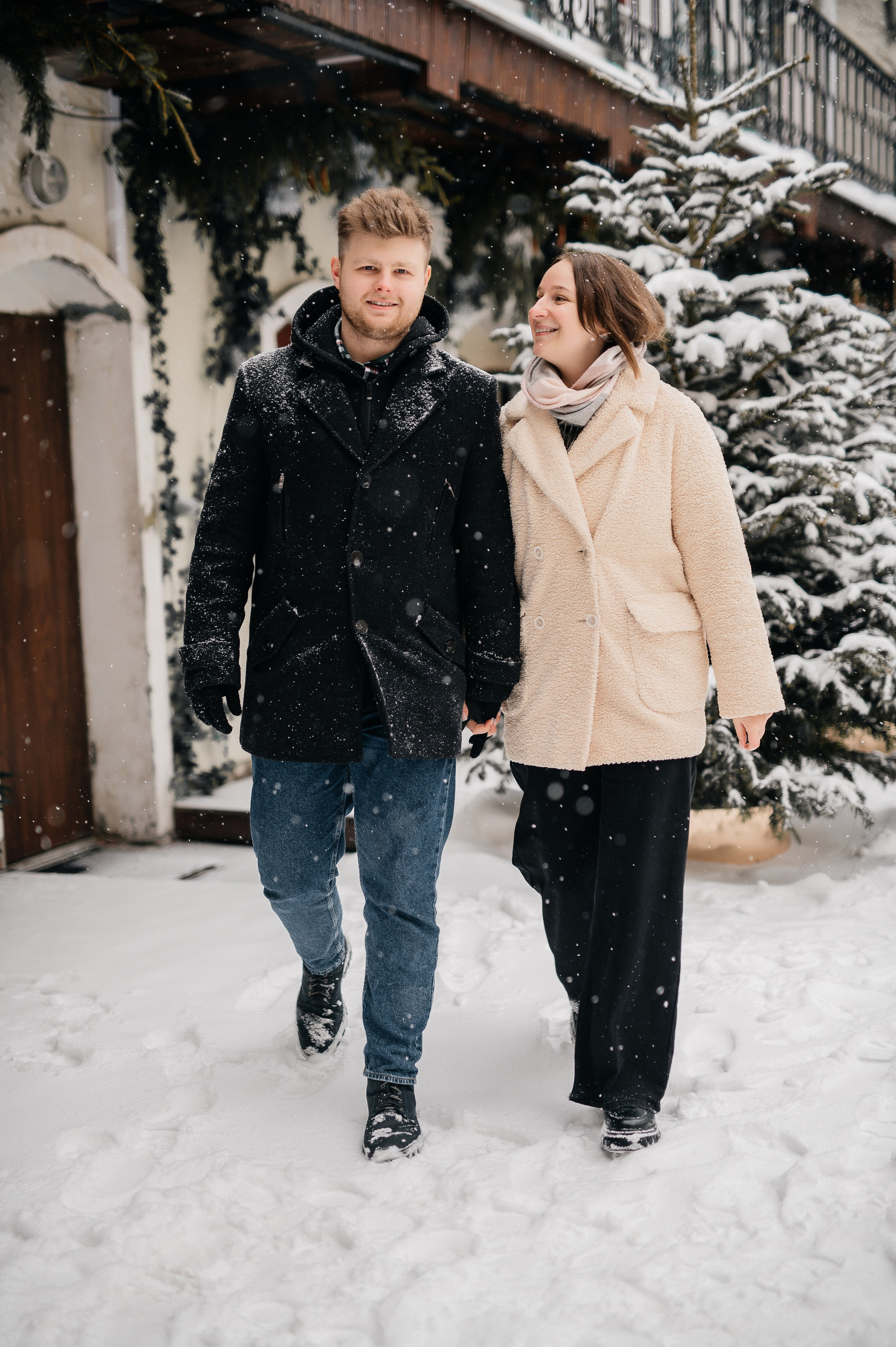 Зимняя фотосессия для Влада и Алены. Катя Курлович — семейный фотограф в Бобруйске и Минске