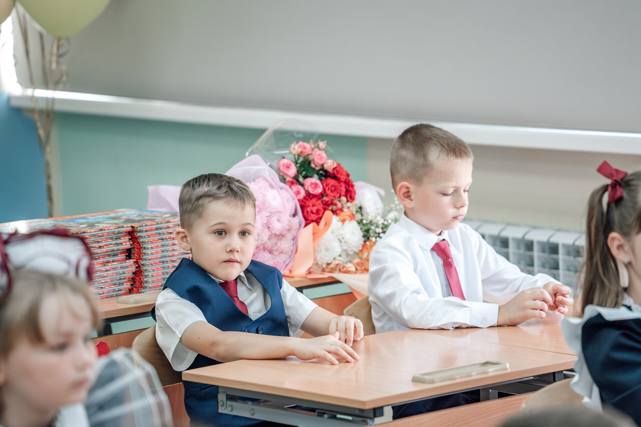 Первоклашки. Фотограф Юлия Паськова, город Бирюч