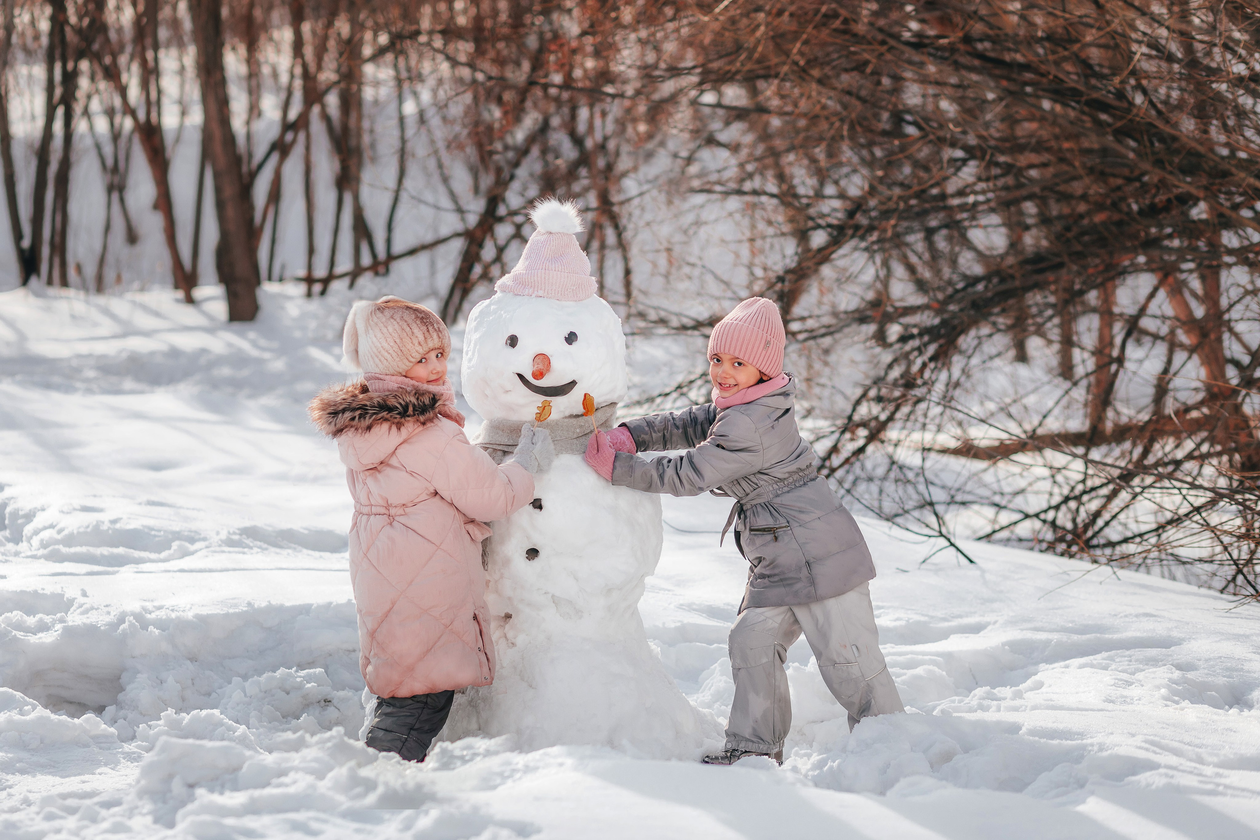 Снеговик. Семейный и детский фотограф в г. Новосибирске Макеева Анастасия