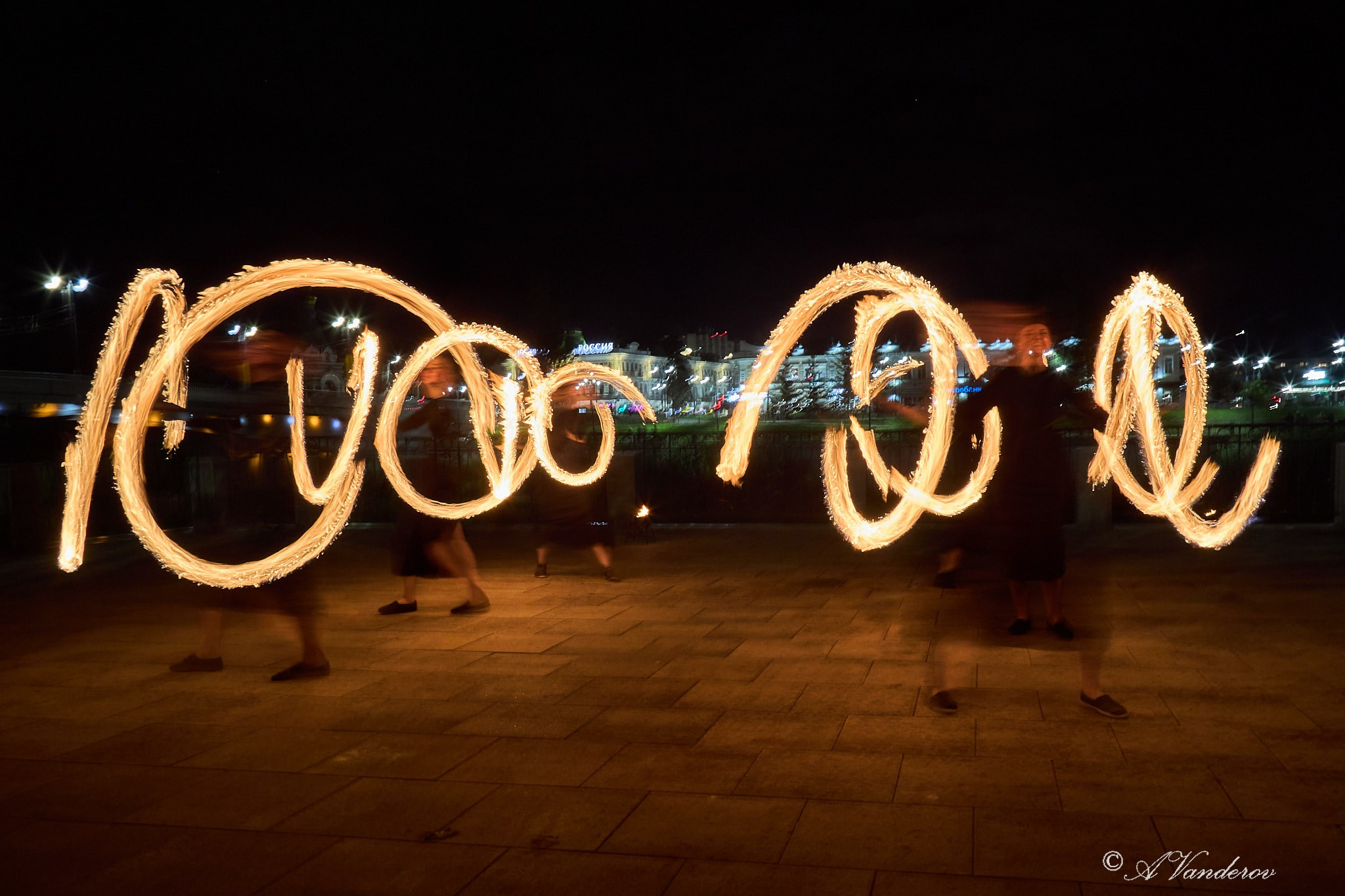 Огненное шоу. Фотограф Омск | Александр Вандеров