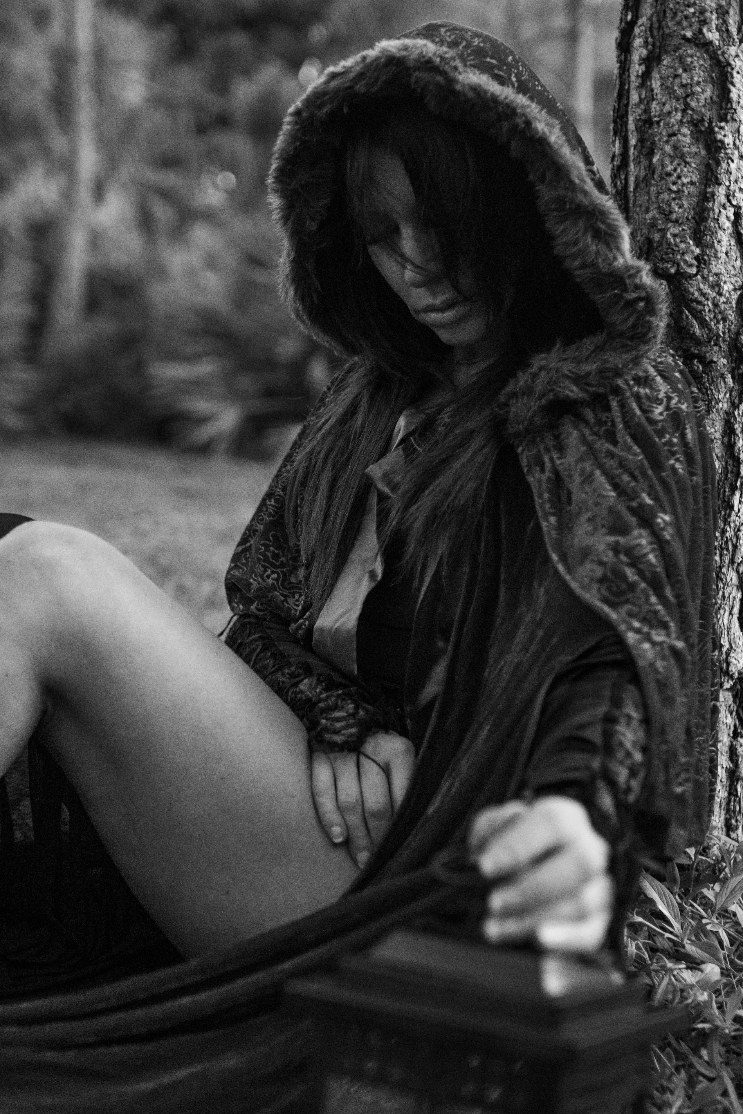 Halloween Themed Photoshoot in Little Red Riding Hood Style. Delray Beach Photographer