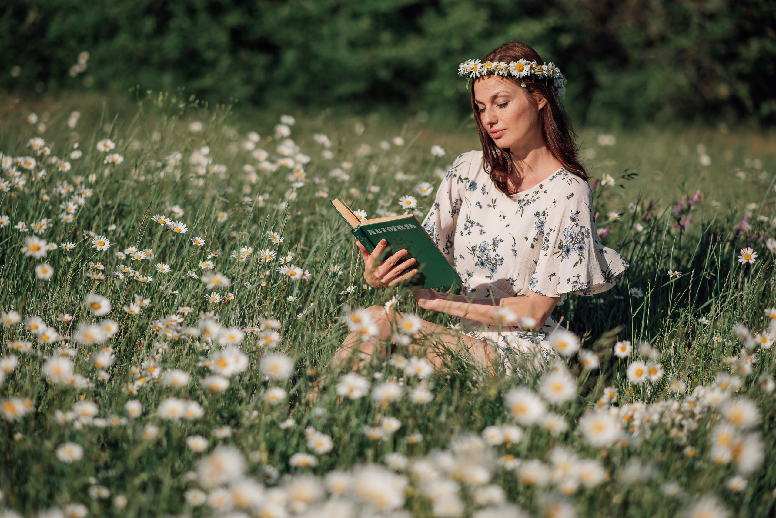 Фотосессия в ромашках. Тыловое. Свадебный фотограф Анна Хочева