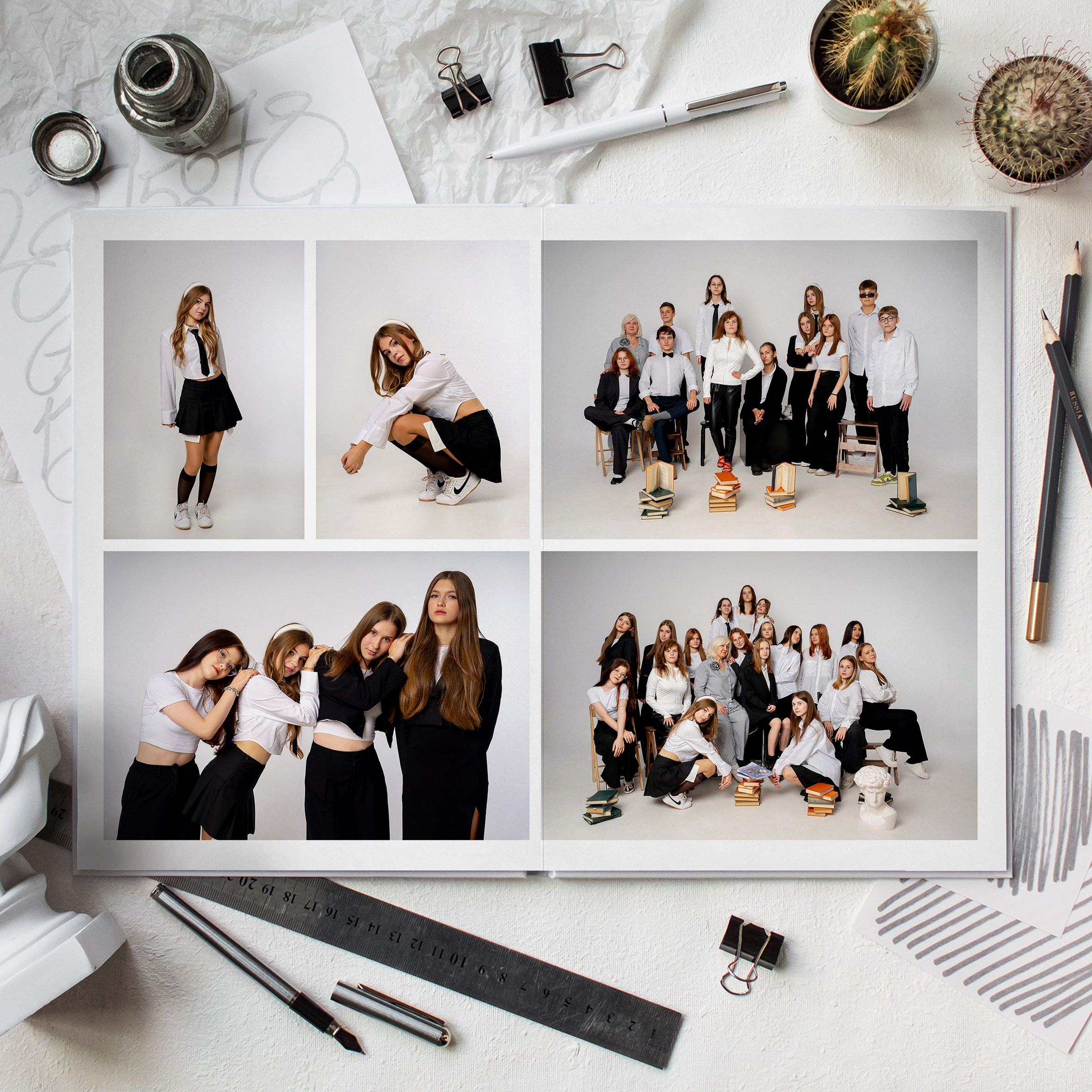 Выпускной альбом с 9 класса Школьная выпускная фотокнига