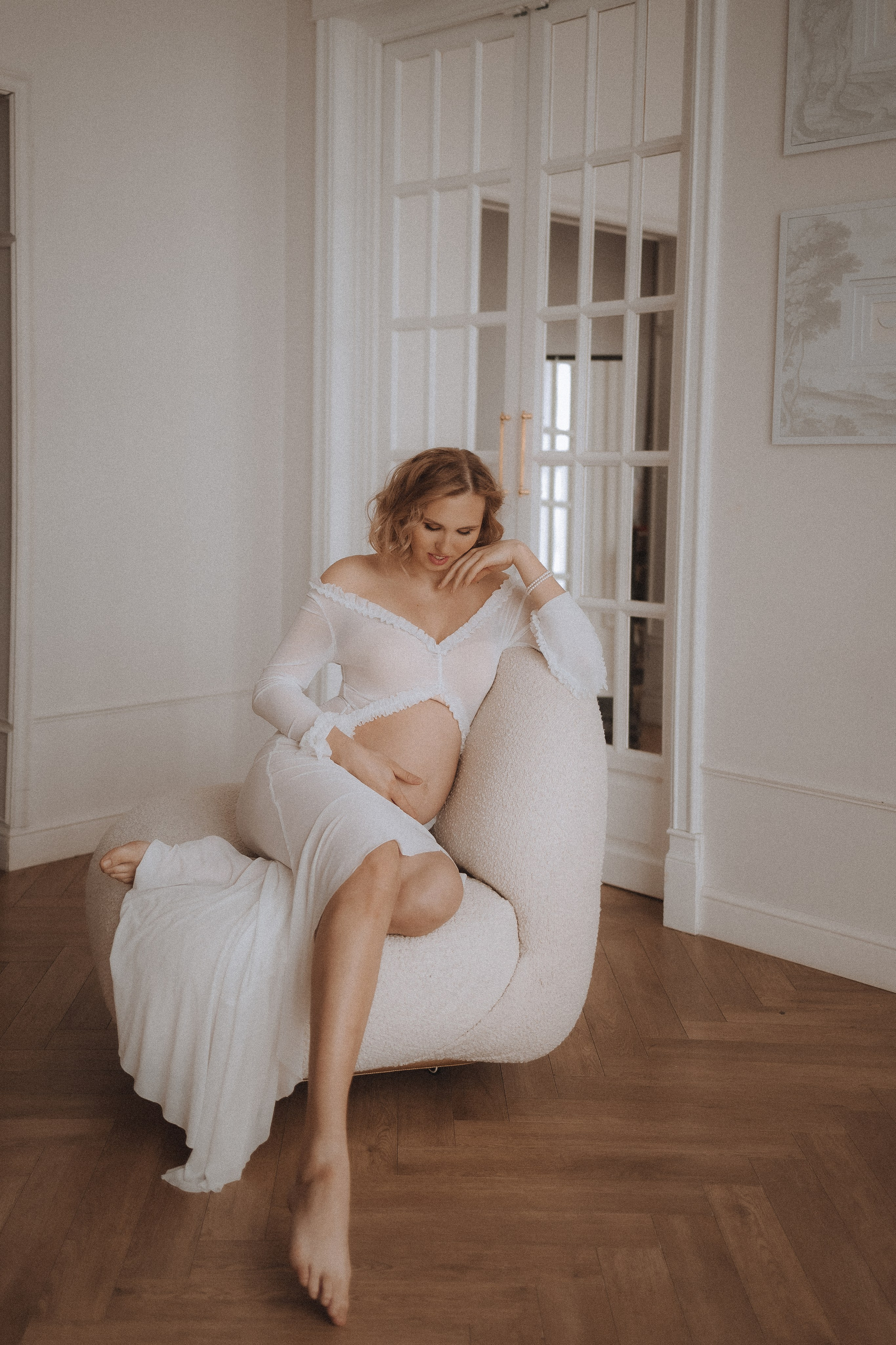 Фотосессия беременных в Москве в студиии