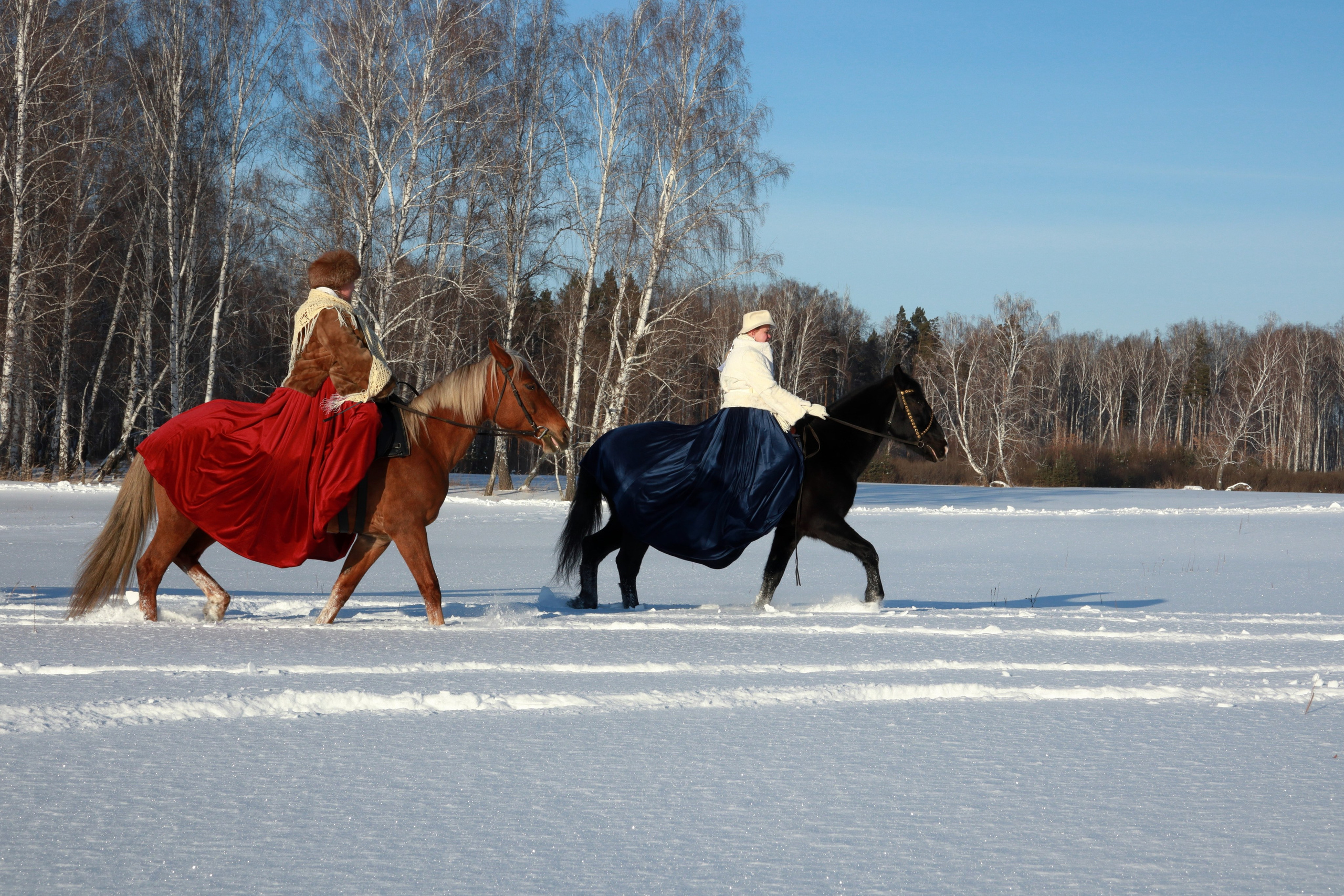 Зимняя конная охота. Фотохудожник Светлана Финадеева. Челябинск
