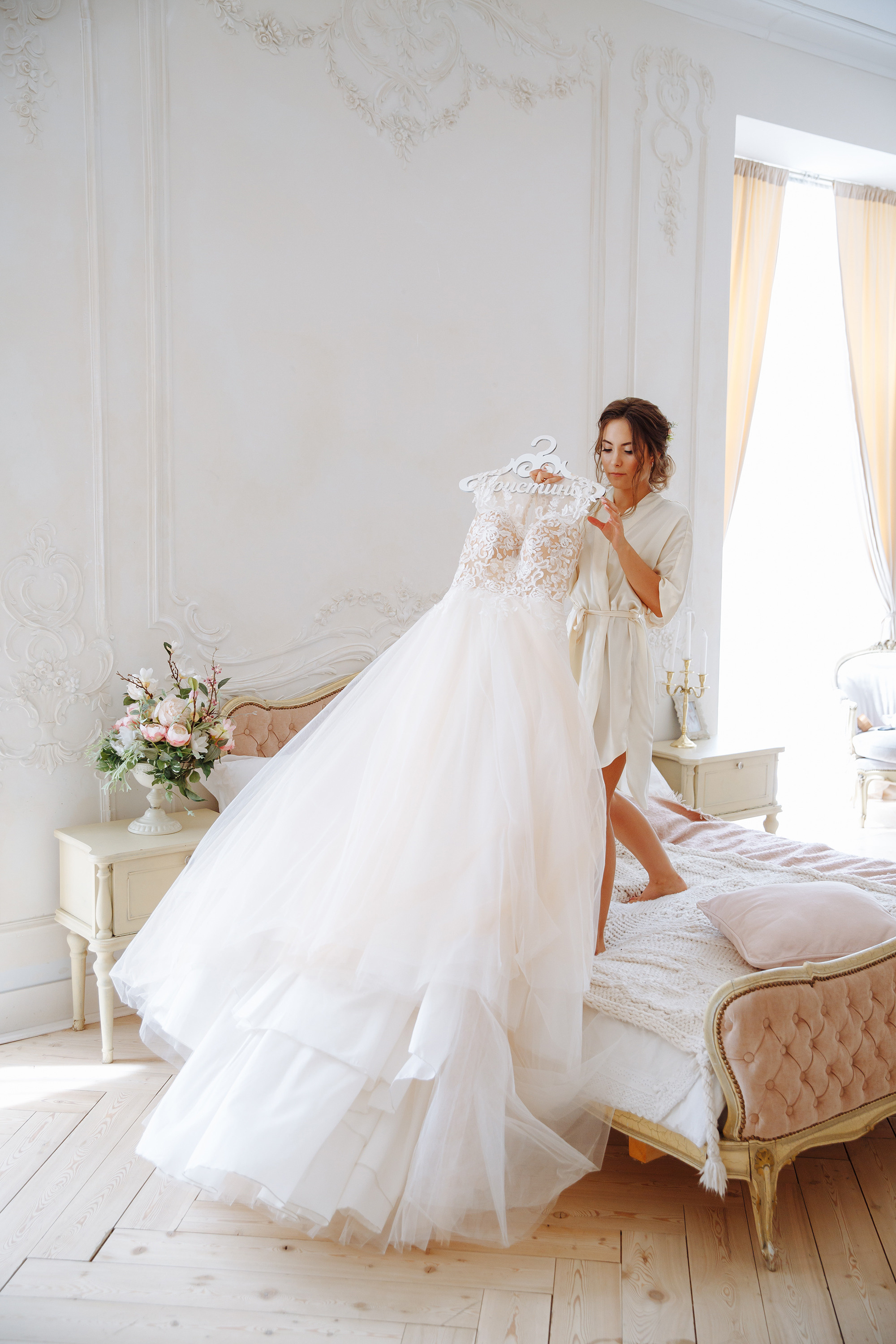 Фотосессия невесты в студии