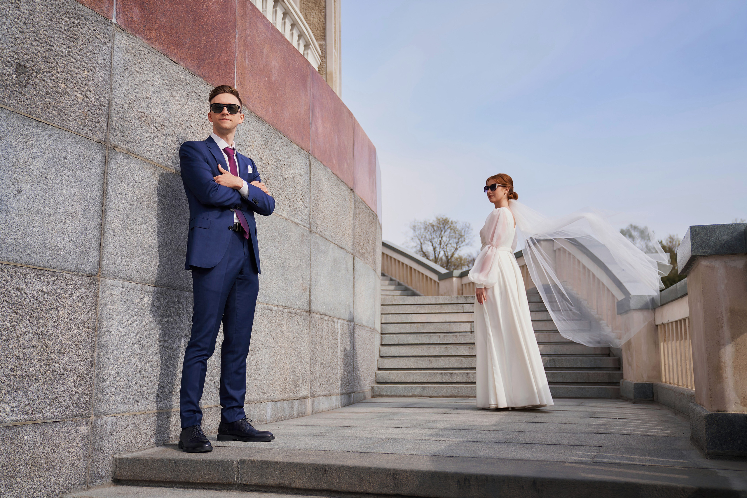 Свадебная Фотосессия в Савёловском ЗАГС и парке Речного Вокзала Москвы