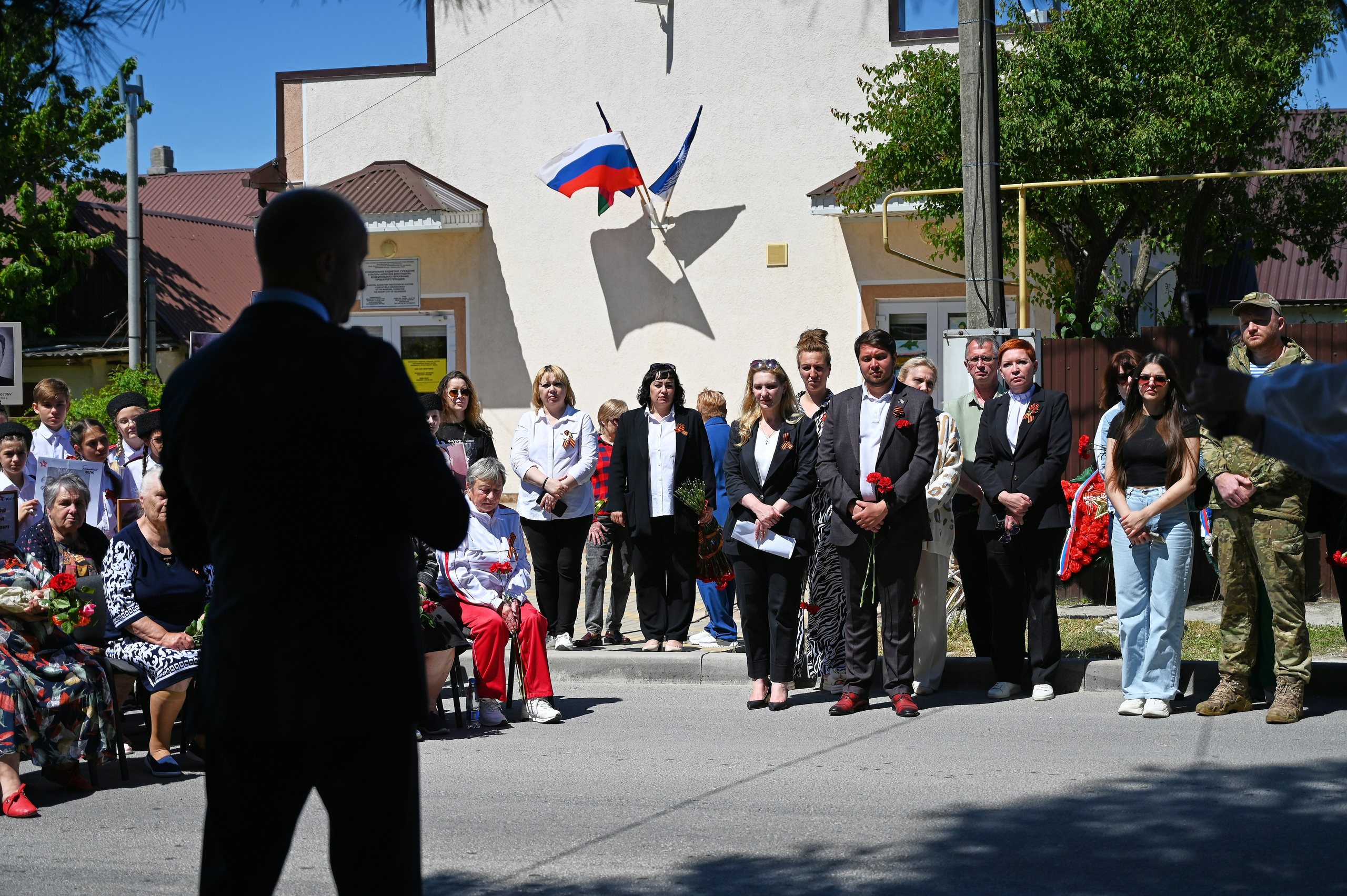 Митинг в с. Виноградное. Жизнь курорта Кабардинка в фотографиях