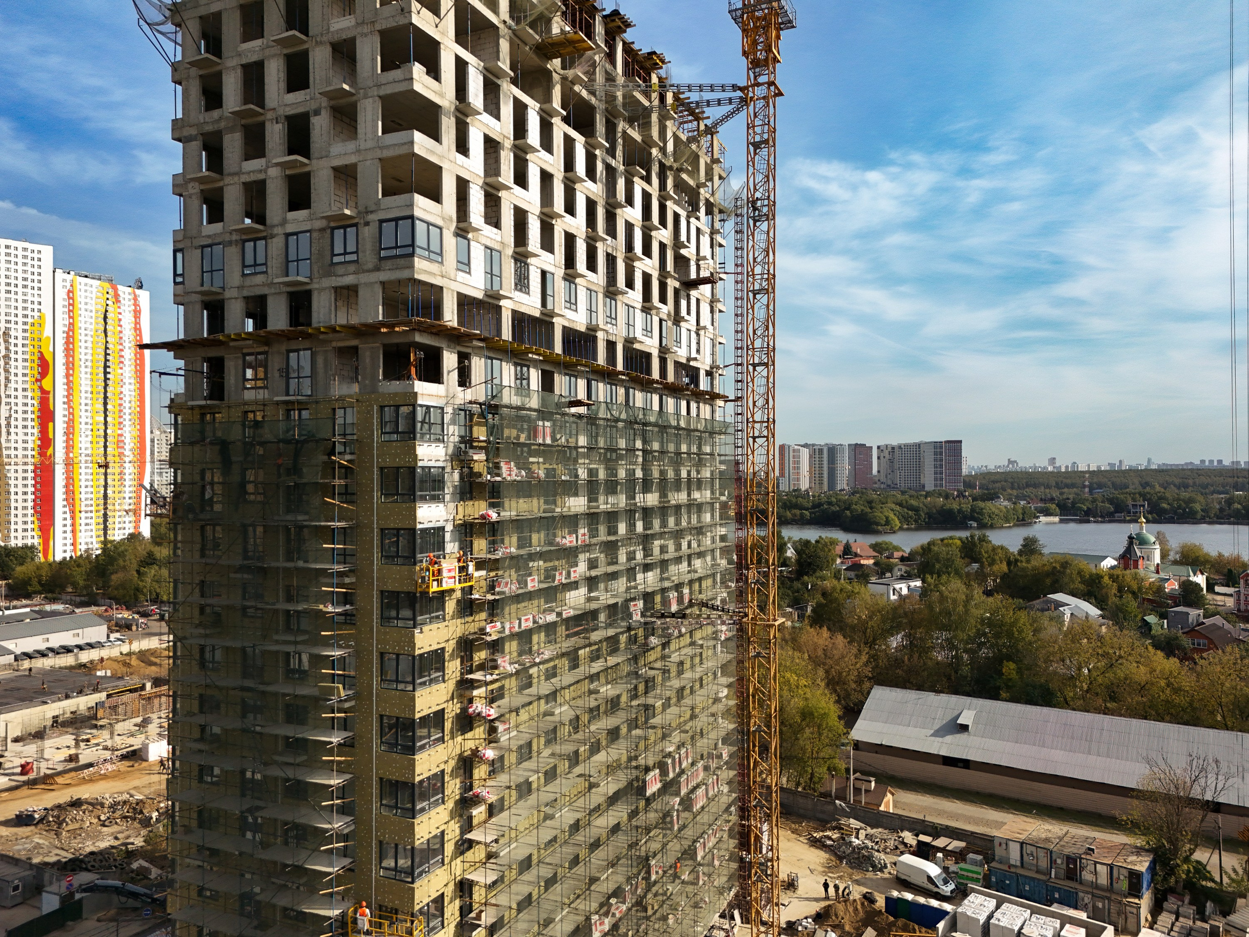 Архитектура и недвижимость. Ход строительства. Съемка с дрона. Профессиональное решение для частных лиц и бизнеса