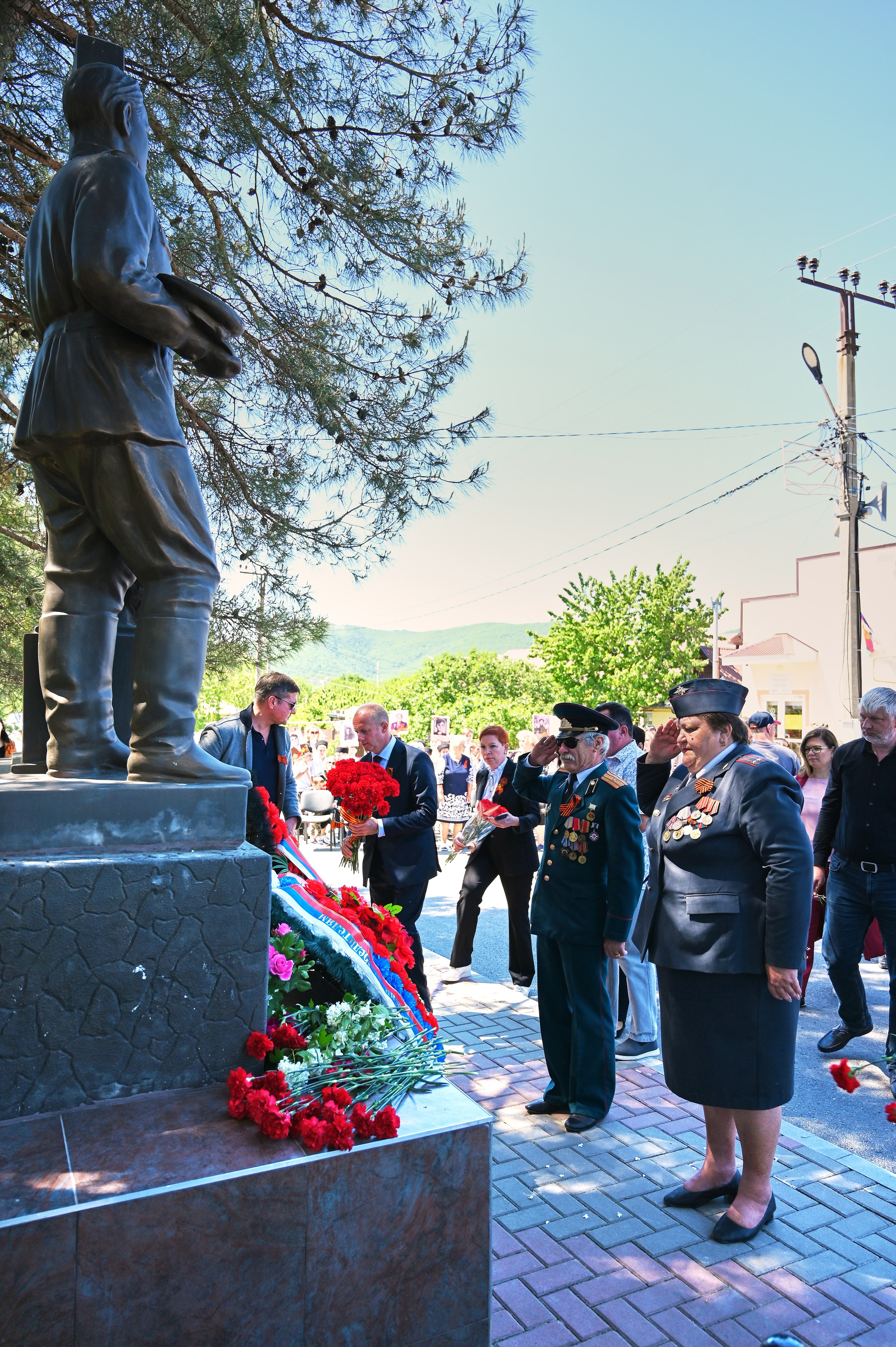 Митинг в с. Виноградное. Жизнь курорта Кабардинка в фотографиях