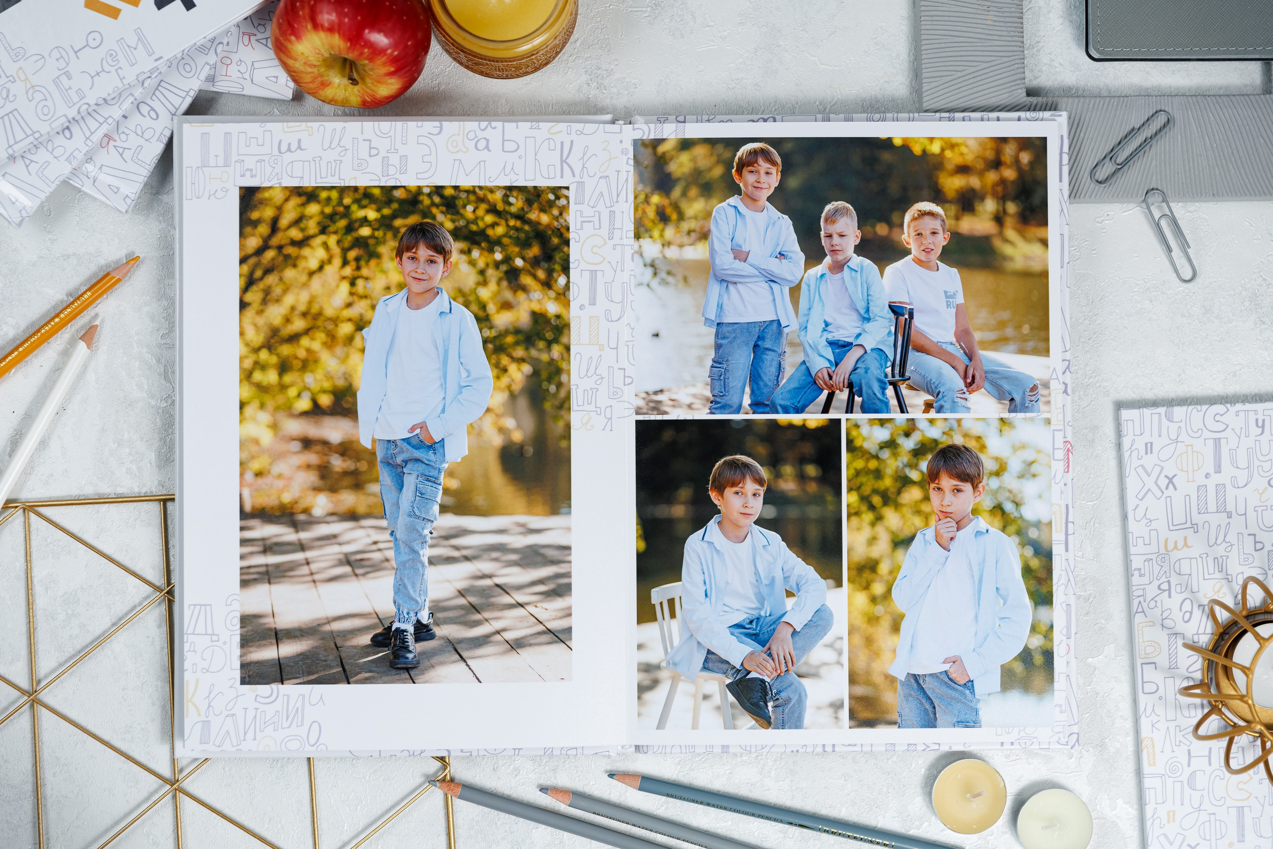 Выпускные альбомы 4 класс. Семейный и детский фотограф Комина Елена, Власиха, Одинцово