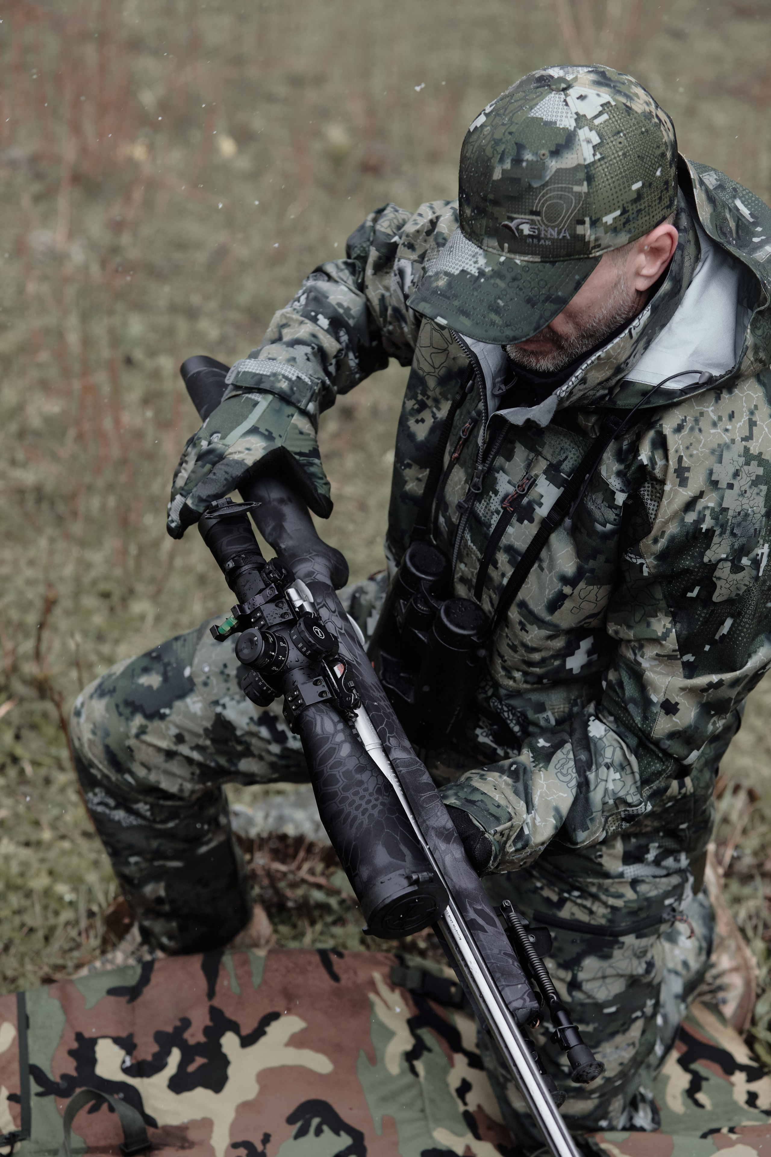 Съемка для бренда охотничьей одежды под ключ. Фотограф Продюсер в горах КБР / Москва Нальчик Горы