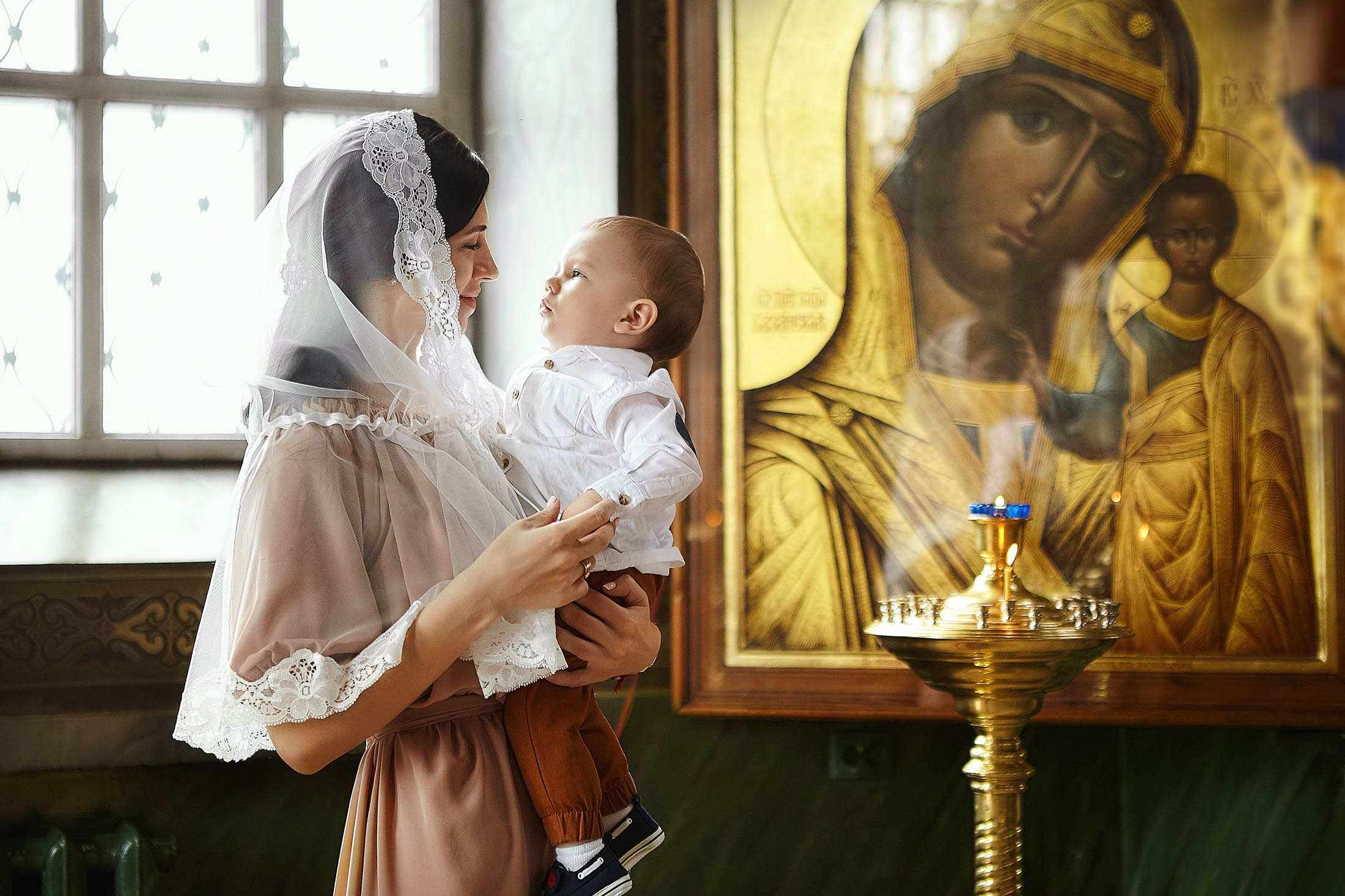 Фотосессия крещения. Фотограф Константин Калачёв